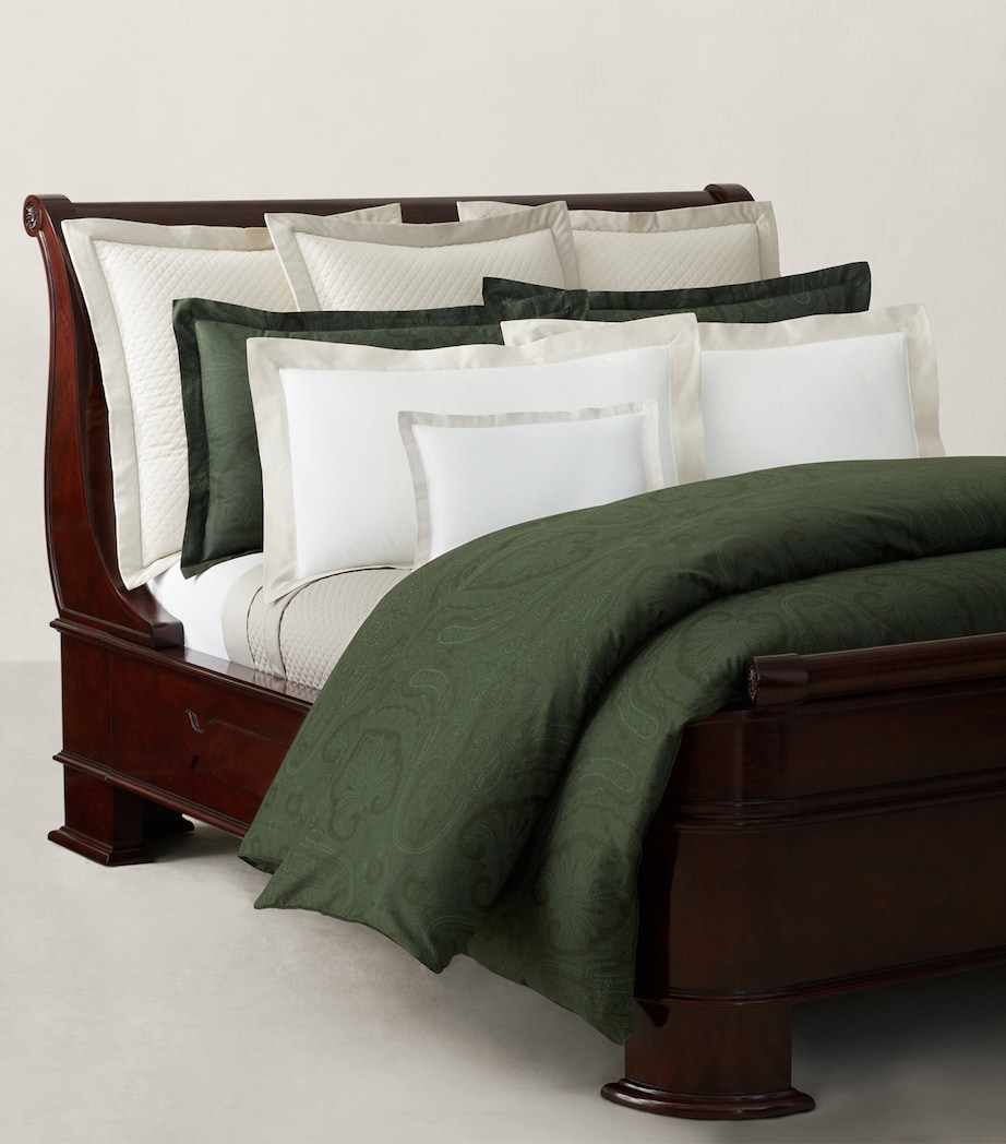 Doncaster Super King Duvet Cover (260cm x 220cm) DARK GREEN Image 1