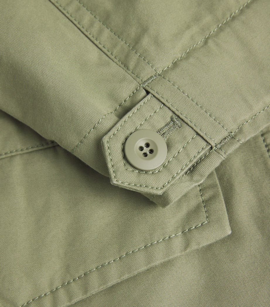 High-Neck Utility Jacket SAGE GREEN Image 5
