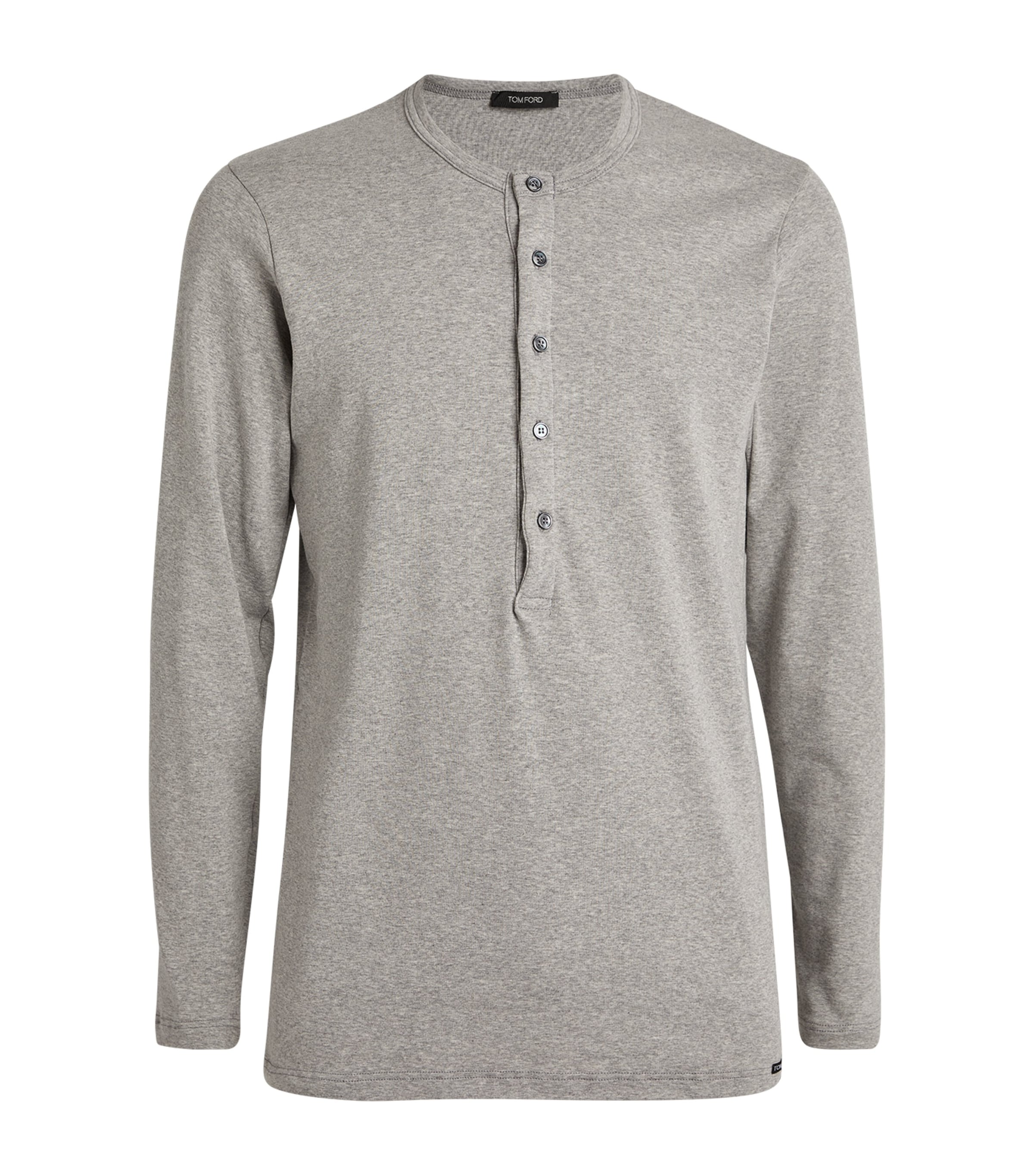 TOM FORD Cotton-Blend Lounge Henley Top | Men Clothing | Nightwear | Pyjamas | Loungewear | Designers | Tom Ford