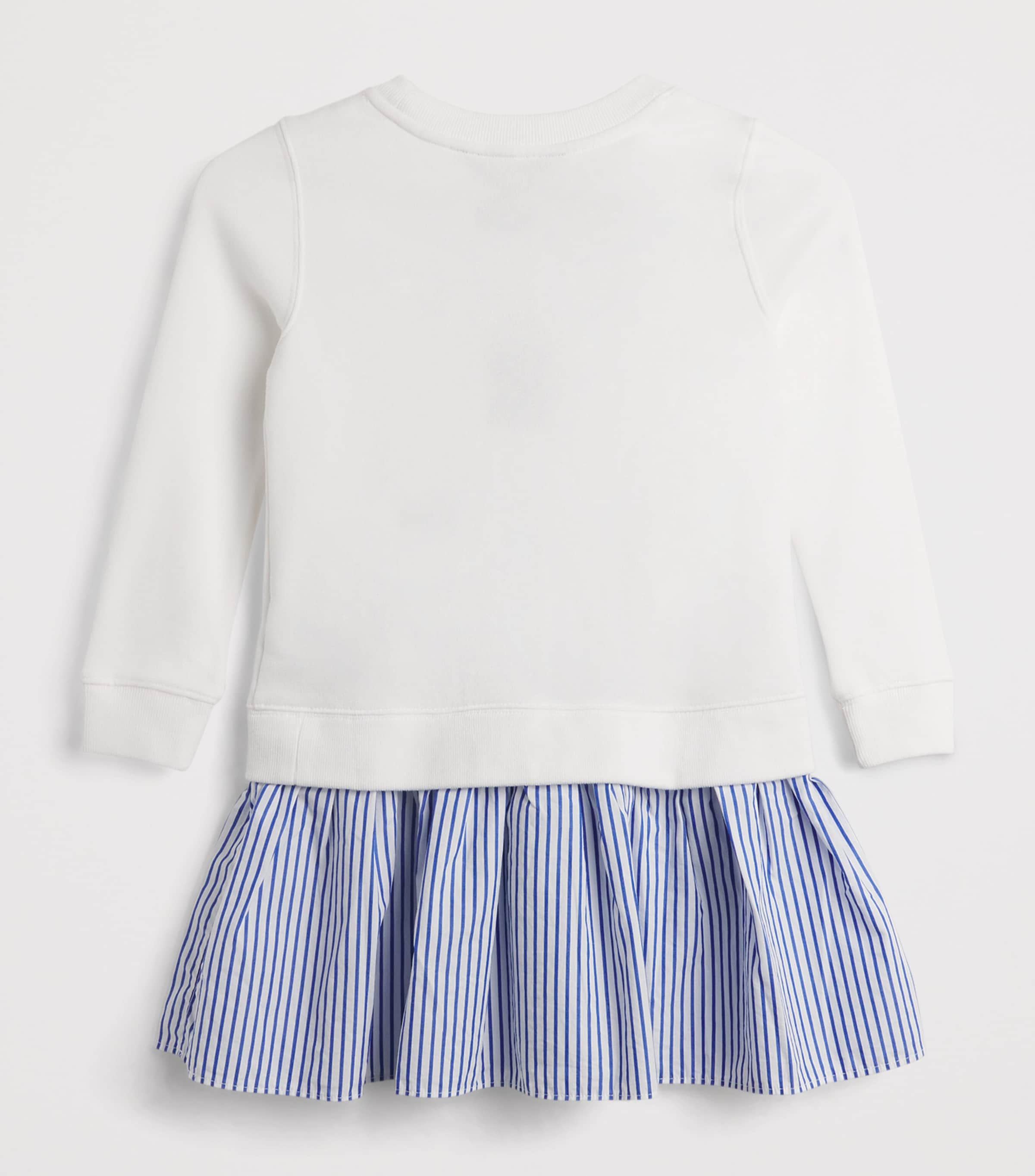 Cotton Polo Bear Dress (7-14 Years) WHITE Image 2