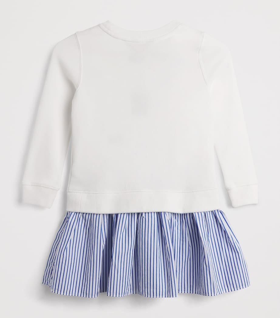 Cotton Polo Bear Dress (7-14 Years) WHITE Image 2