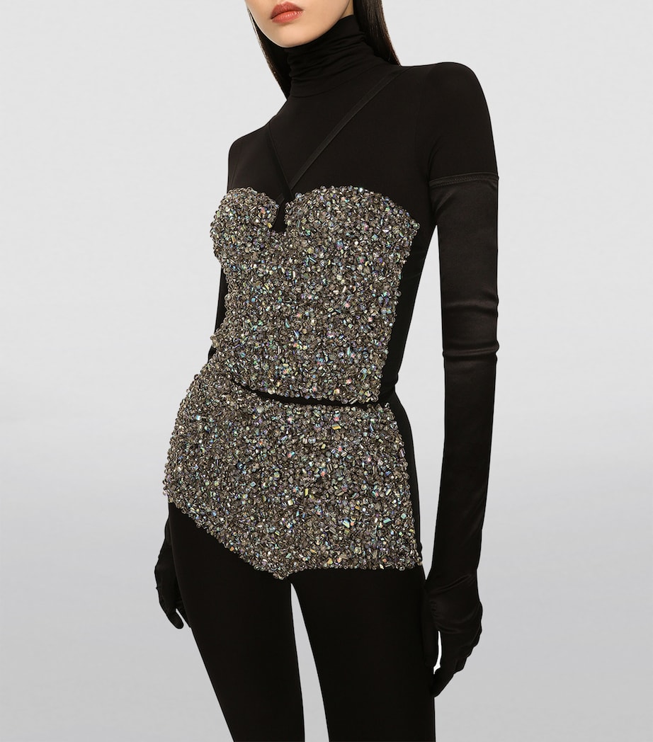 KIM DOLCE&GABBANA Crystal-Embellished Bustier S8400-EMBROIDERED Image 6