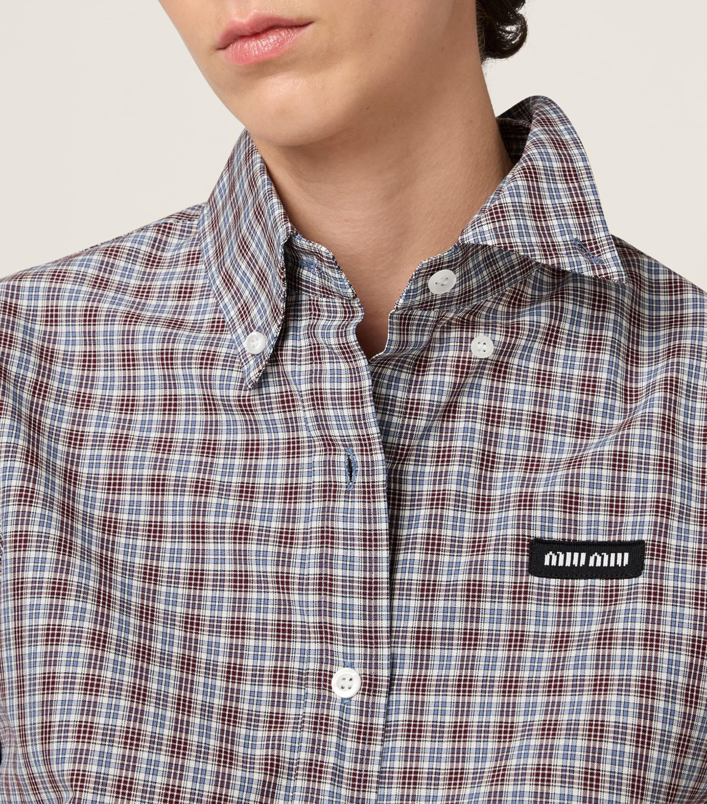Cotton Check Shirt F0OBD Image 4