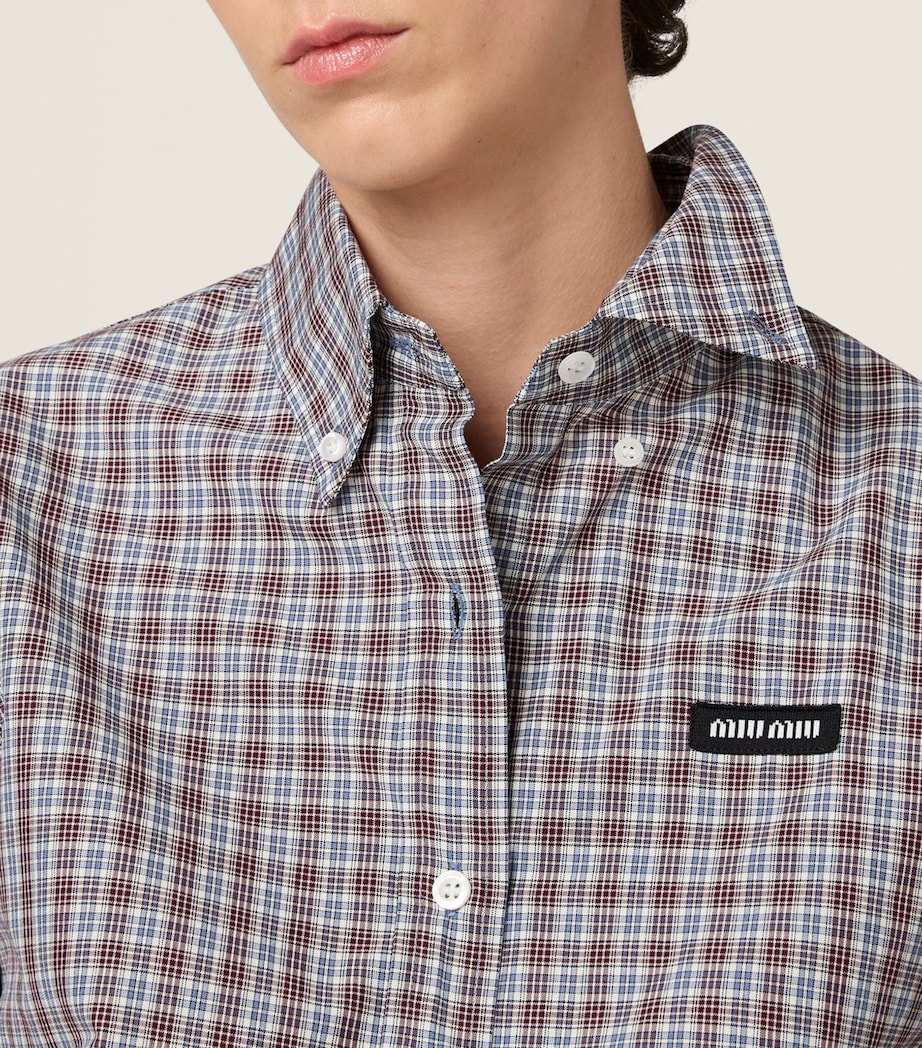 Cotton Check Shirt F0OBD Image 4
