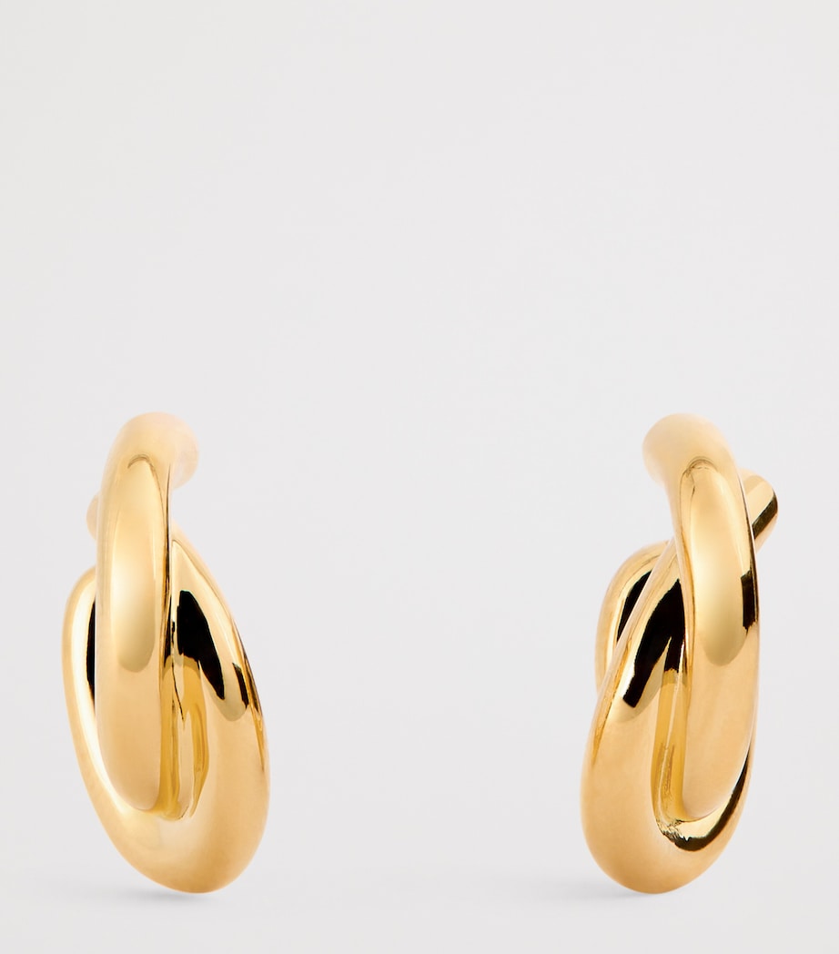 LIÉ STUDIO Gold-Plated The Diana Hoop Earrings Gold Image 3