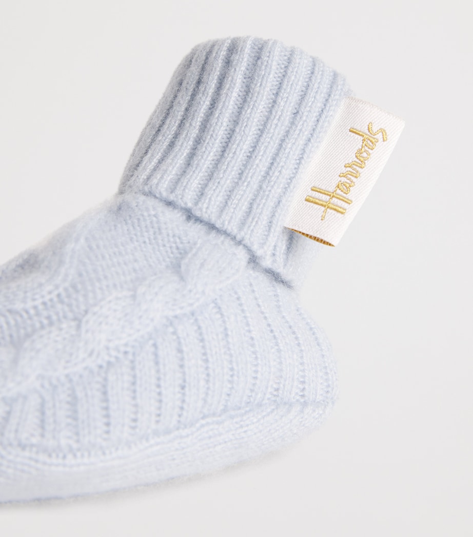 Cashmere Booties (0-18 Months) BLUE Image 3