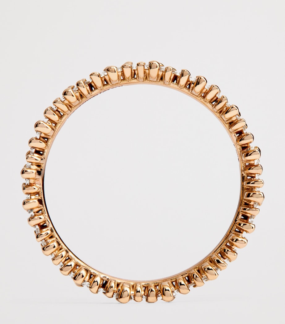 Suzanne Kalan Rose Gold and Diamond Classic Eternity Ring Rg/wd Image 4