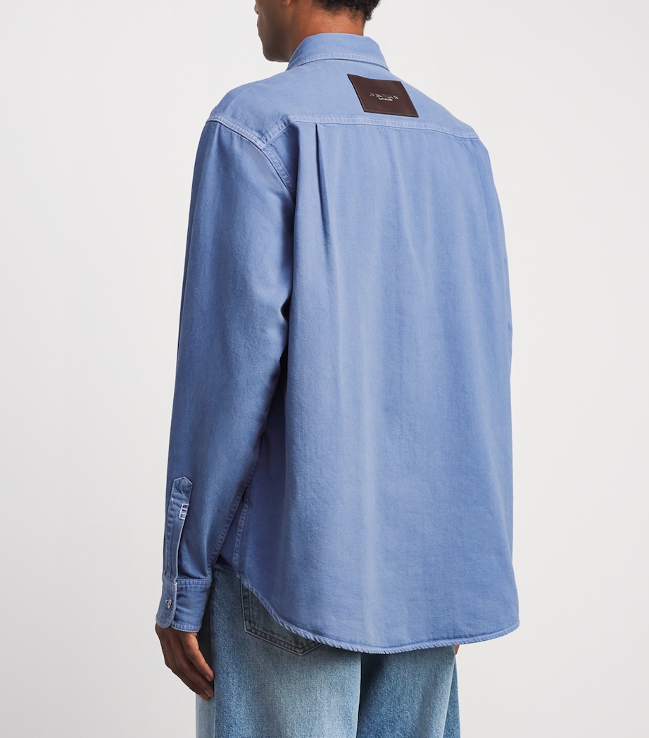 JW Anderson Mens Oversized Denim Shirt French Blue Image 5