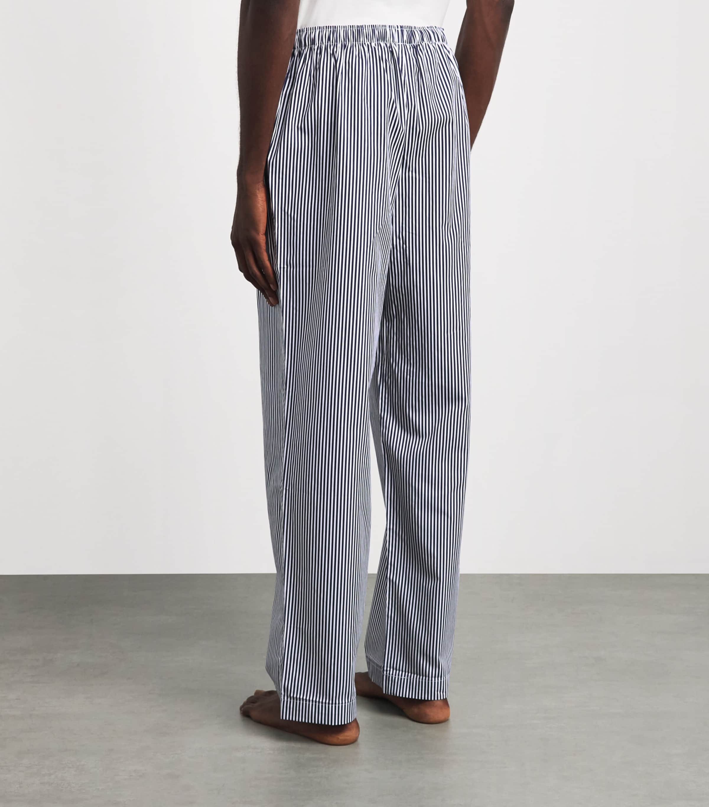 Polo Ralph Lauren Mens Cotton Stripe Pyjama Bottoms Newport Navy/paper W Image 5