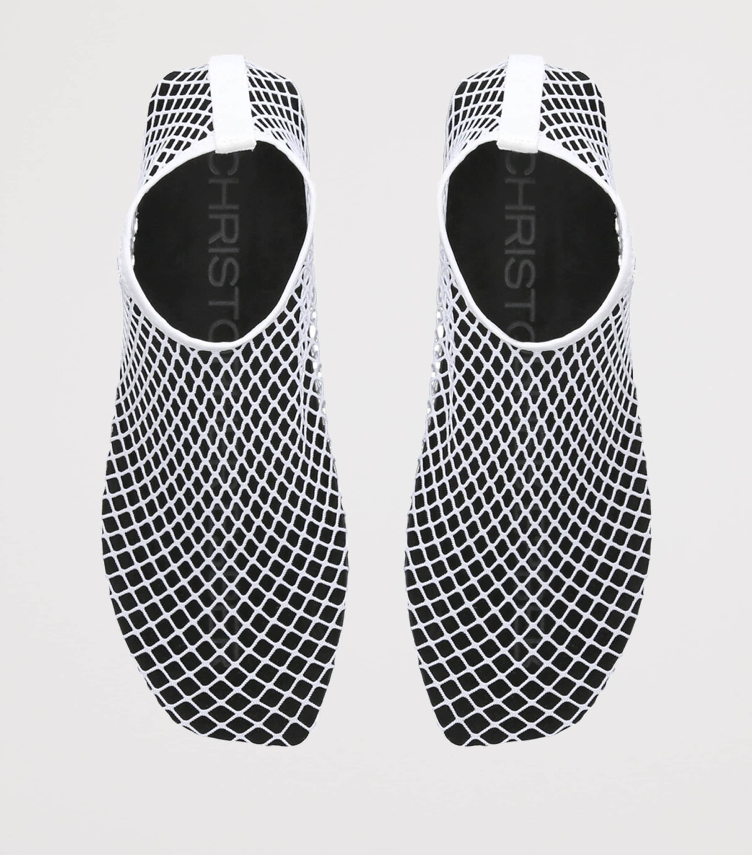 Mesh Water Ballet Flats WHITE/COMB Image 4