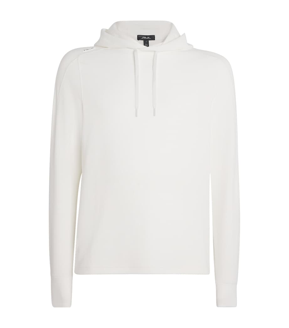 Waffle-Knit Hoodie CERAMIC WHITE Image 1