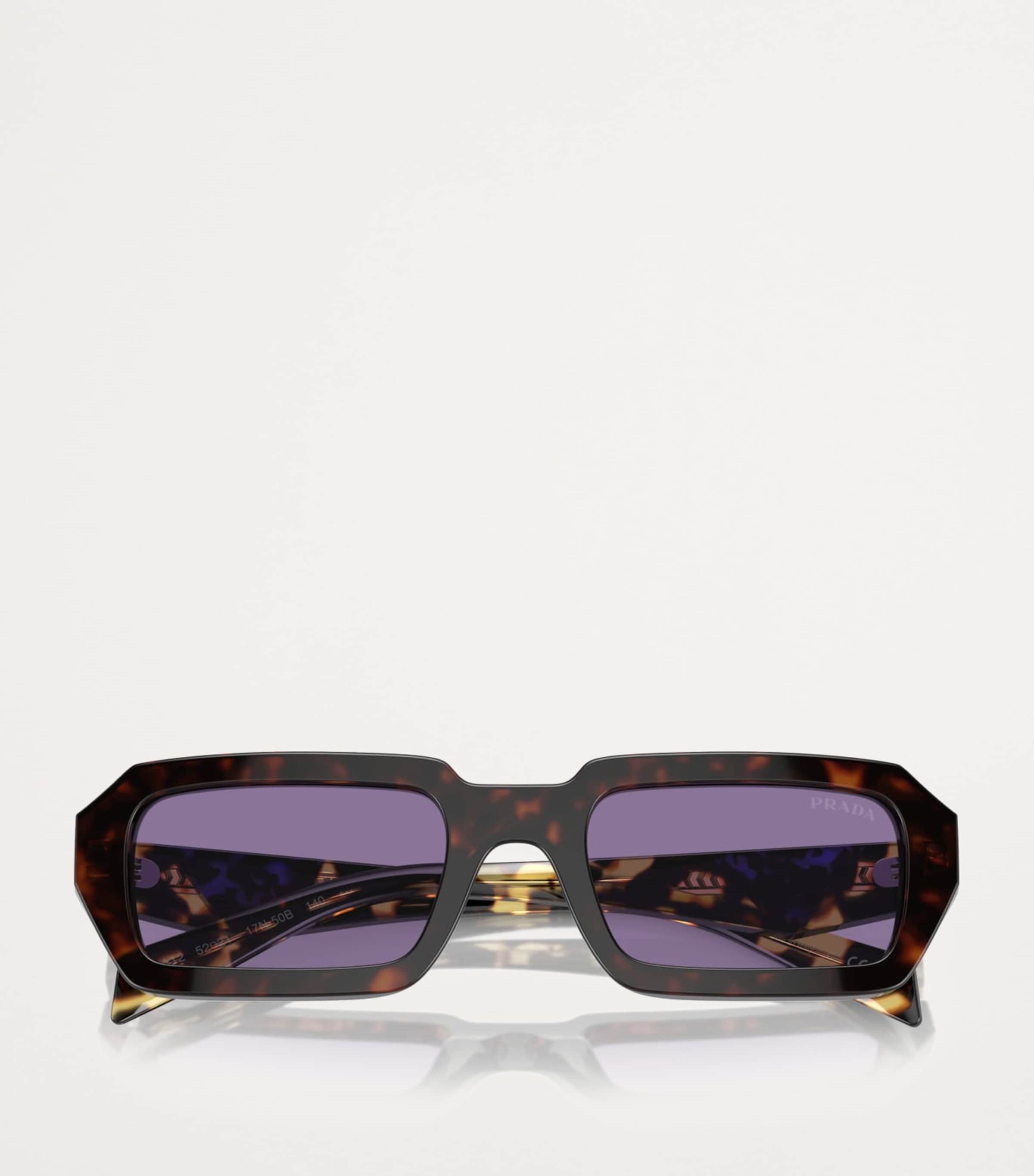 Prada Acetate Rectangular Sunglasses Image 5