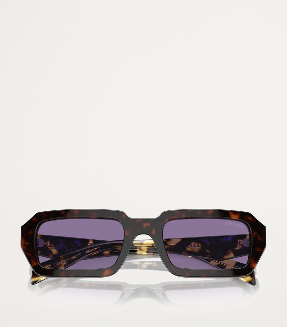 Prada Acetate Rectangular Sunglasses Image 5