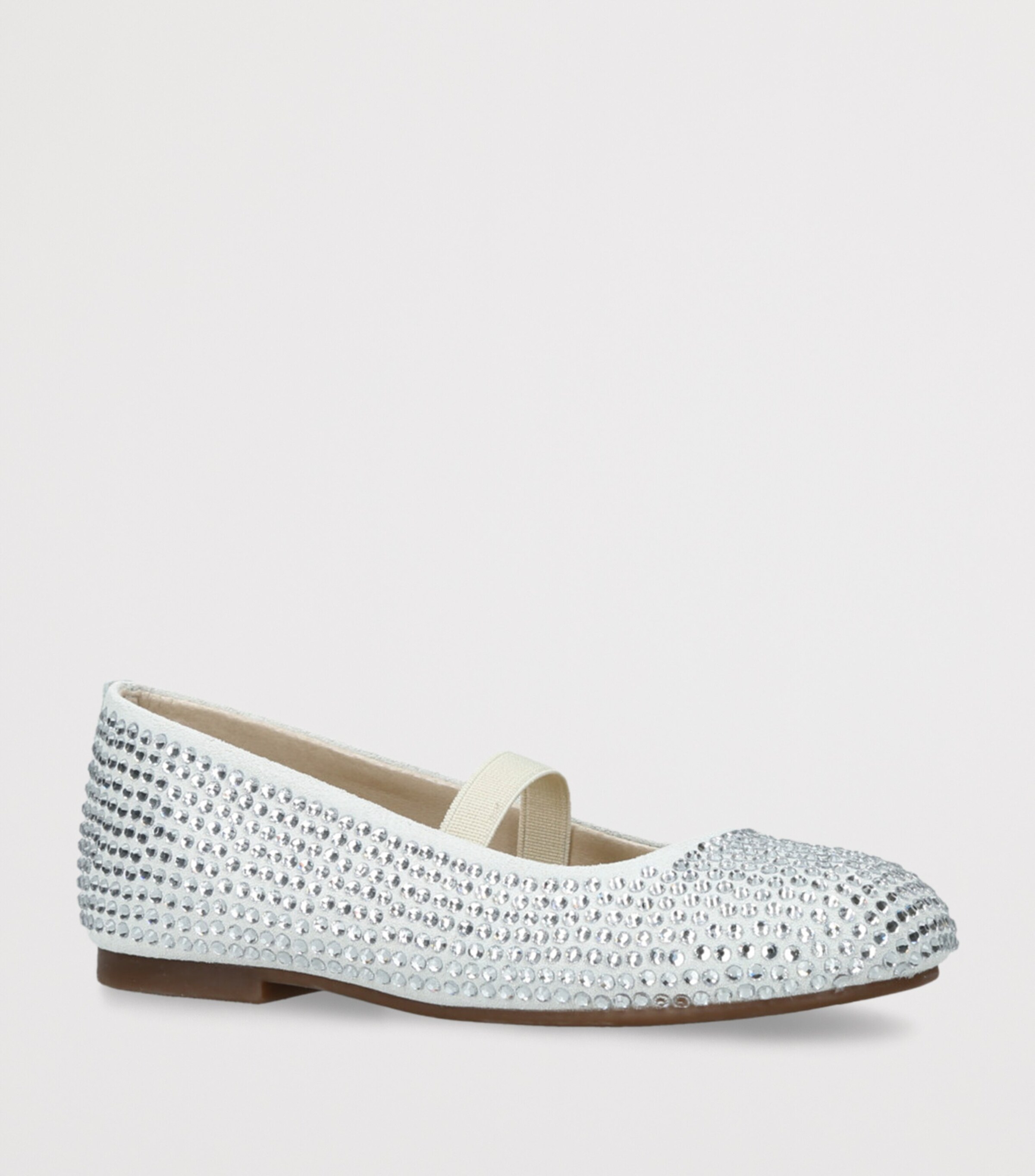 BabyWalker Leather Embellished Mary Janes White Image 3