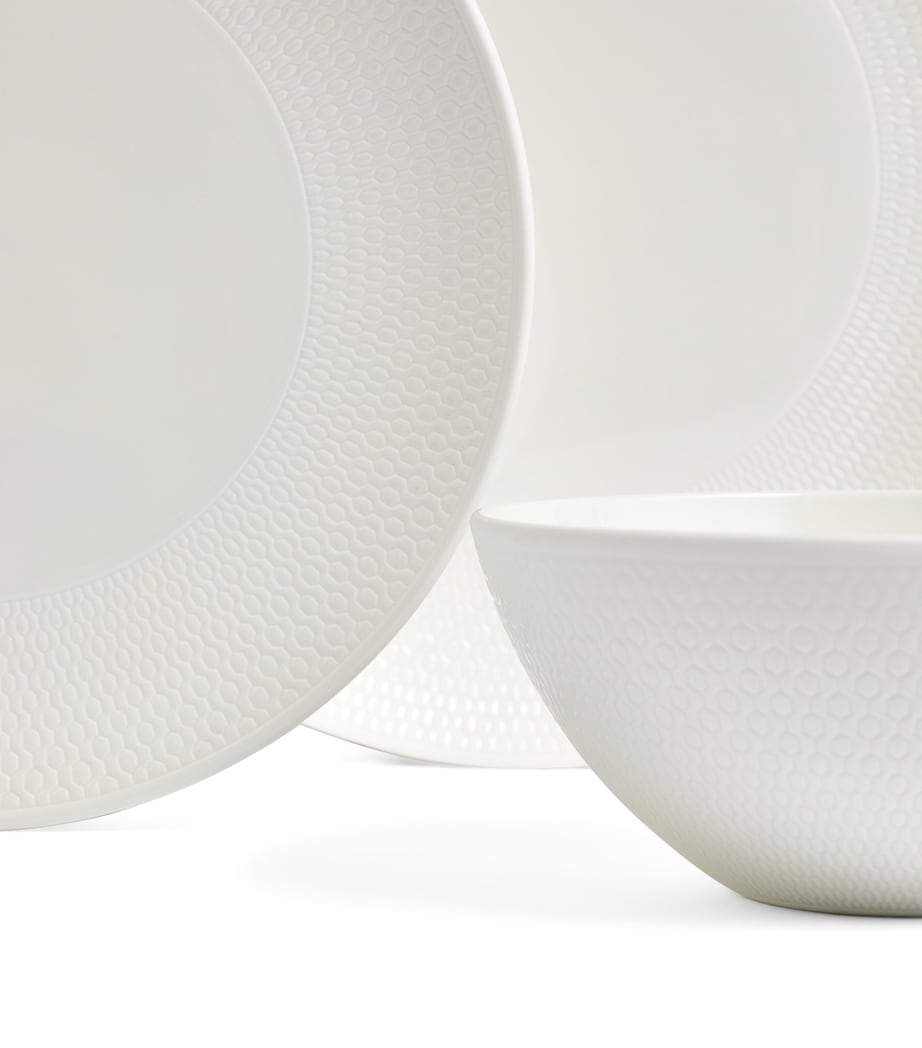 Gio 12-Piece Dinnerware Set WHITE Image 4