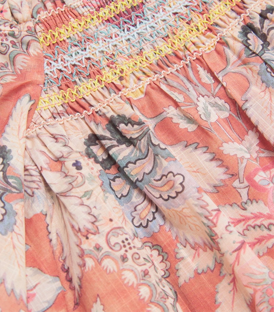 Cotton Daylight Dress (12 Months-12 Years) RUST FLORAL Image 3