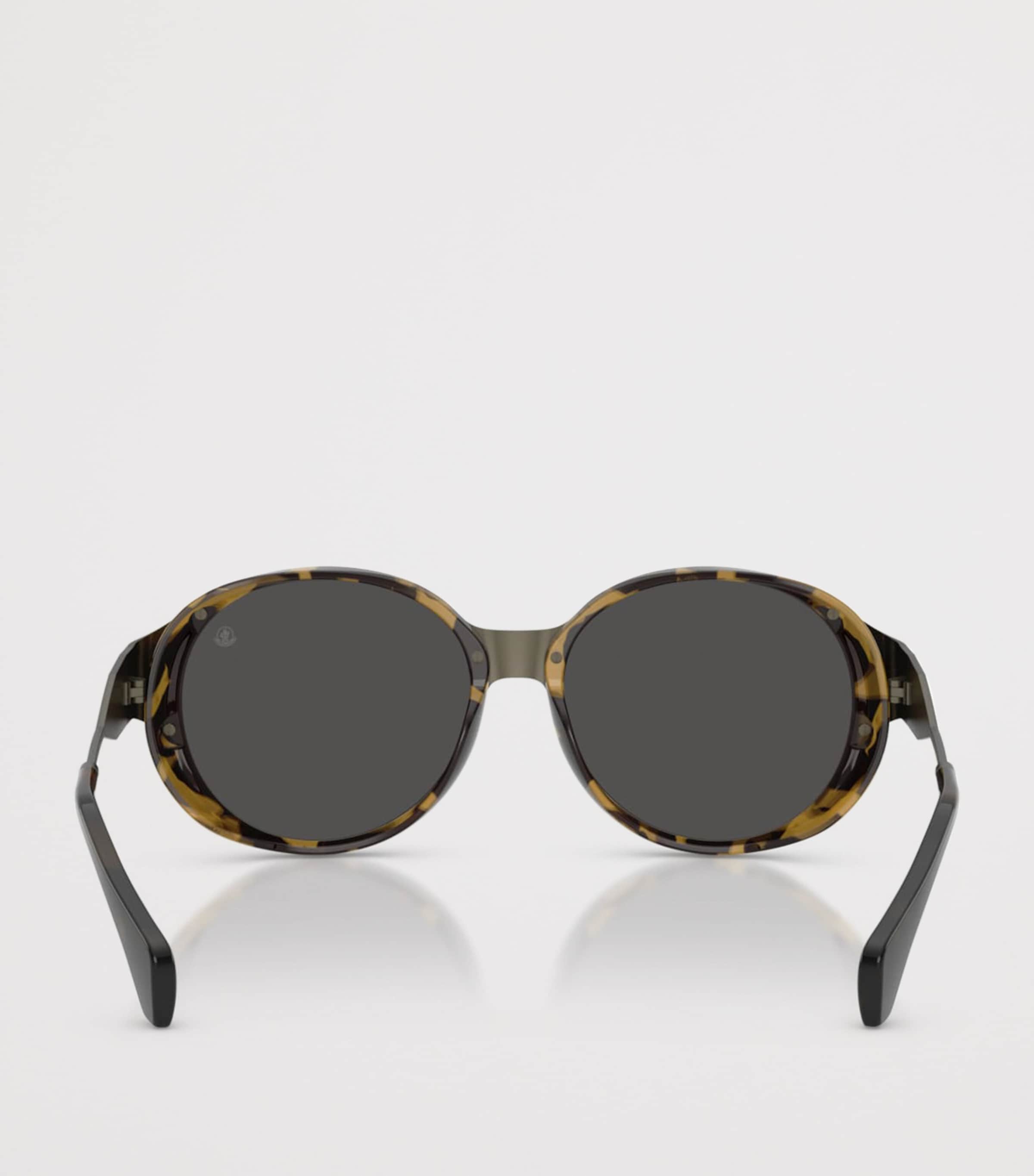 Moncler Titanium Auros Round Sunglasses Grey Image 4