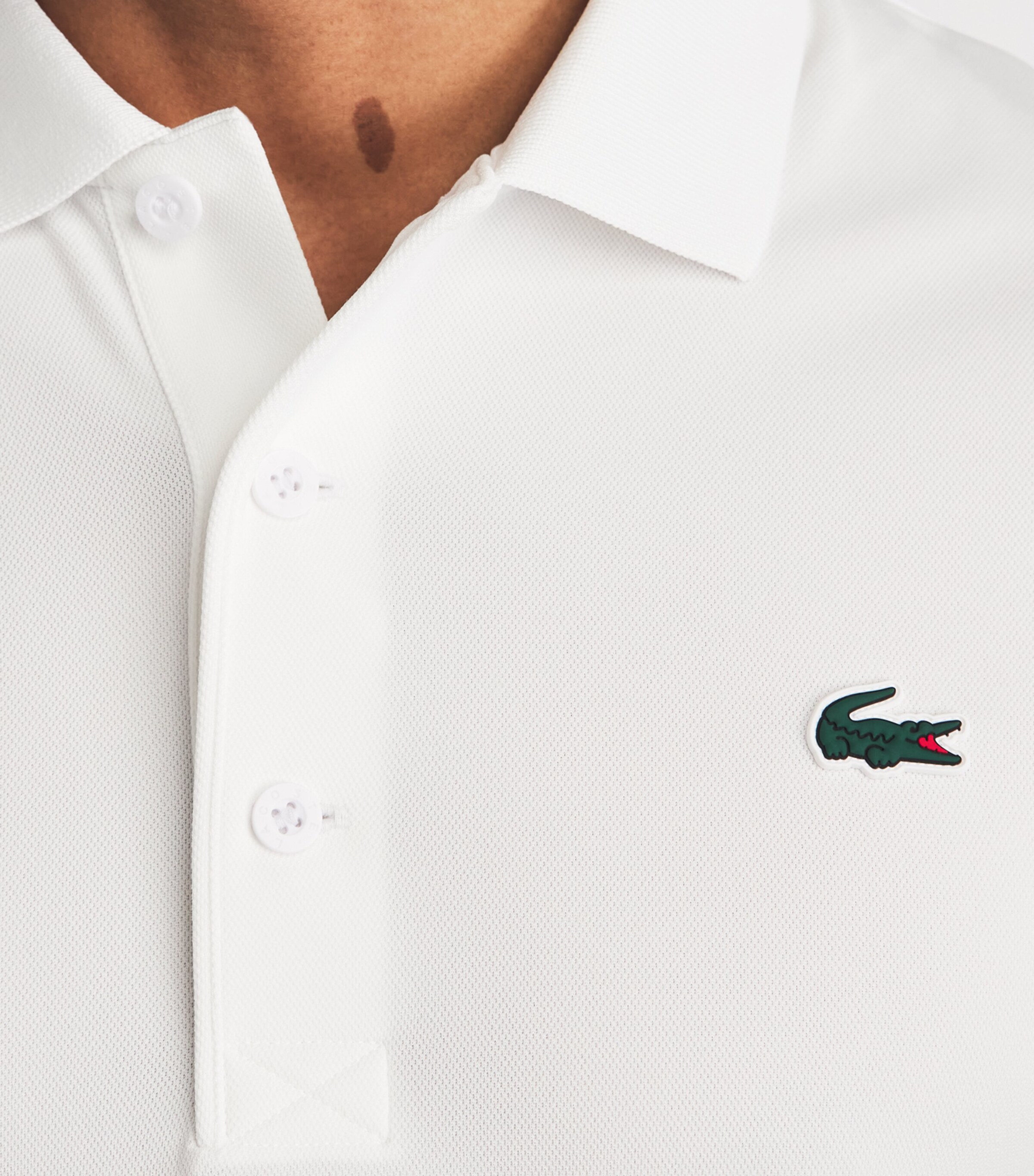 Lacoste Mens Technical Polo Shirt White Image 3