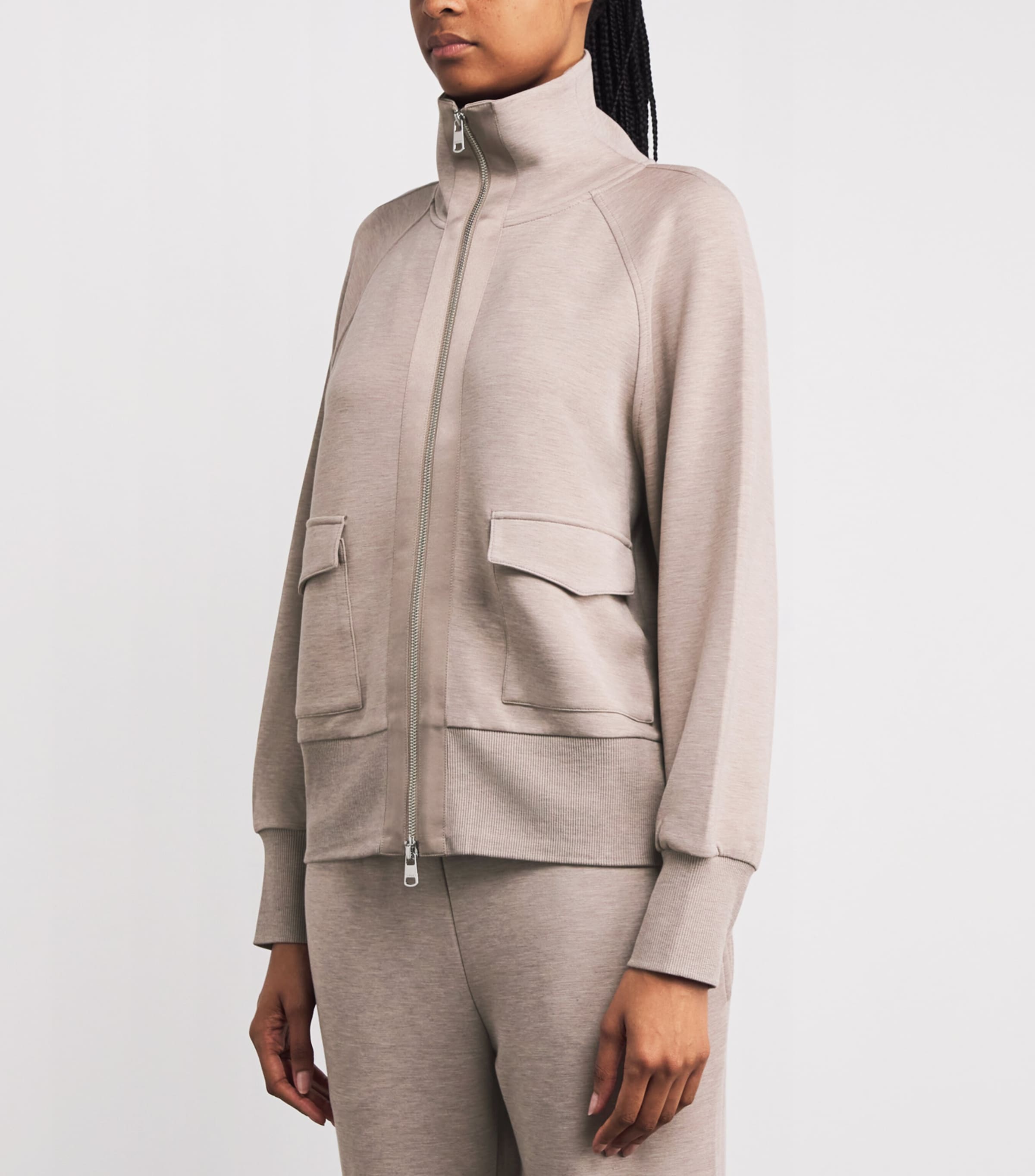 Roxbury Zip-Up Sweatshirt TAUPE Image 3