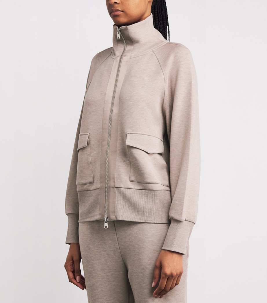 Roxbury Zip-Up Sweatshirt TAUPE Image 3