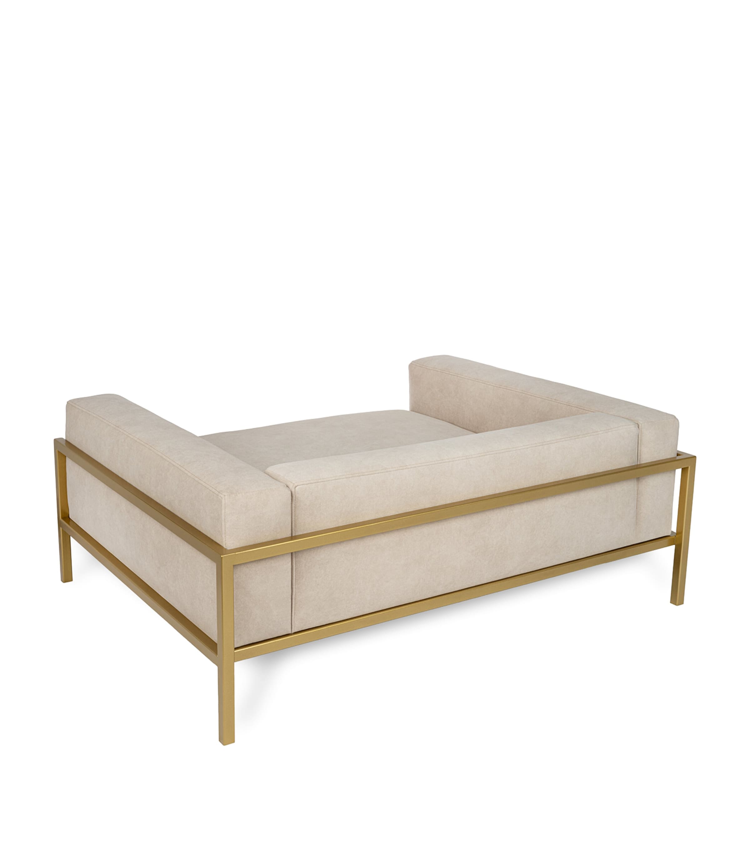 Medium Kensington Dog Sofa BEIGE+GOLD Image 3