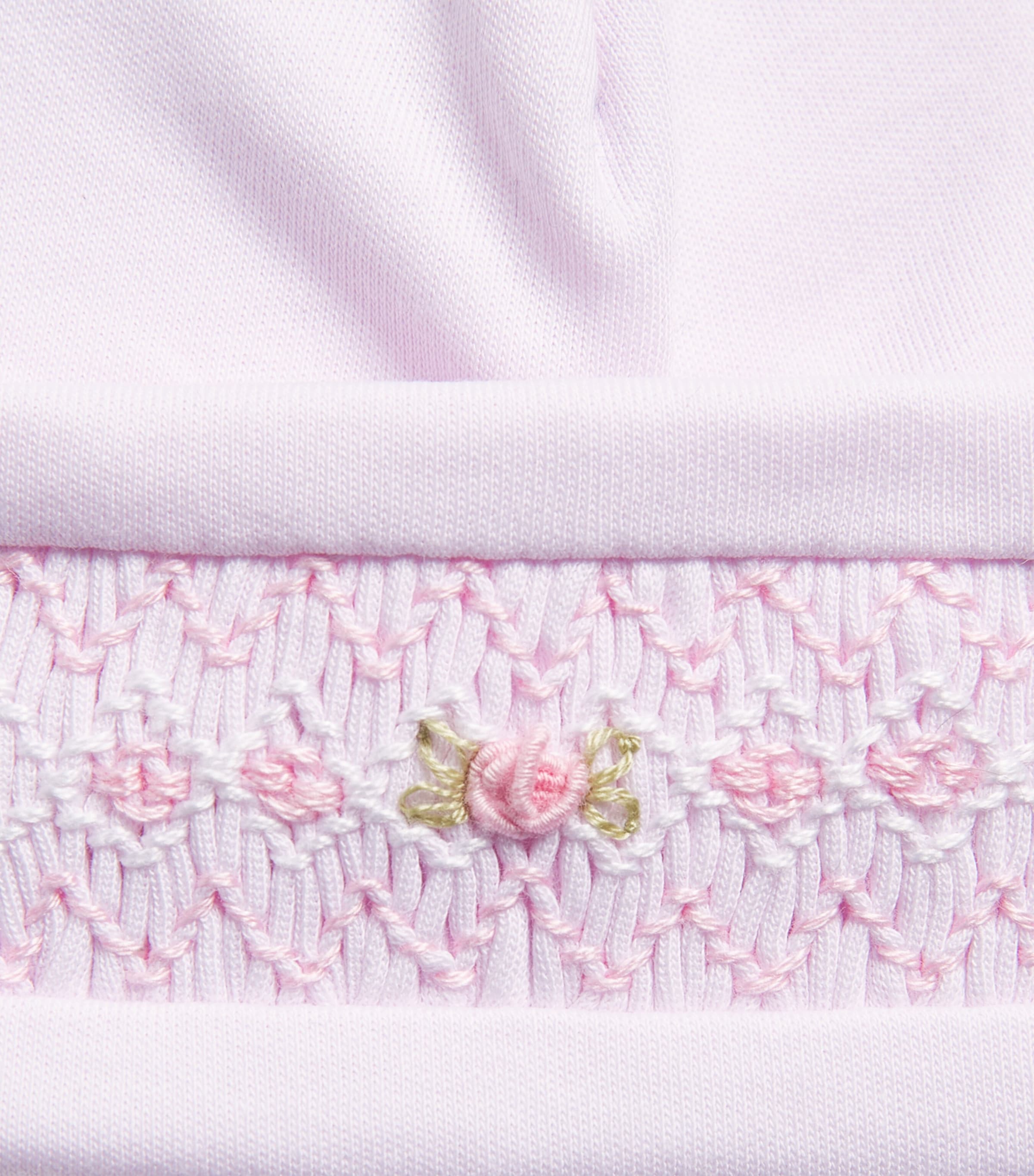 Kissy Kissy Pima Cotton Smocked Hat Pink Image 2