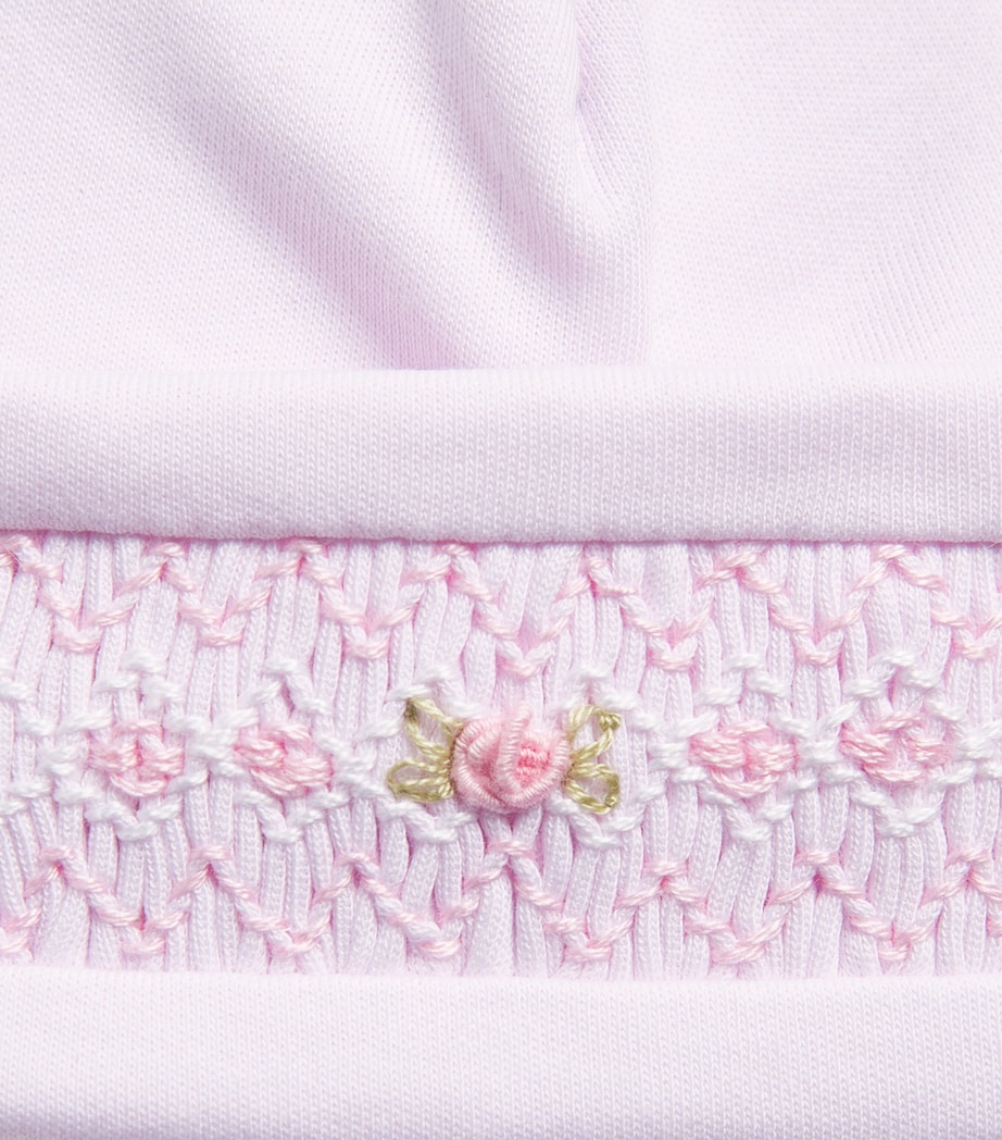 Kissy Kissy Pima Cotton Smocked Hat Pink Image 2