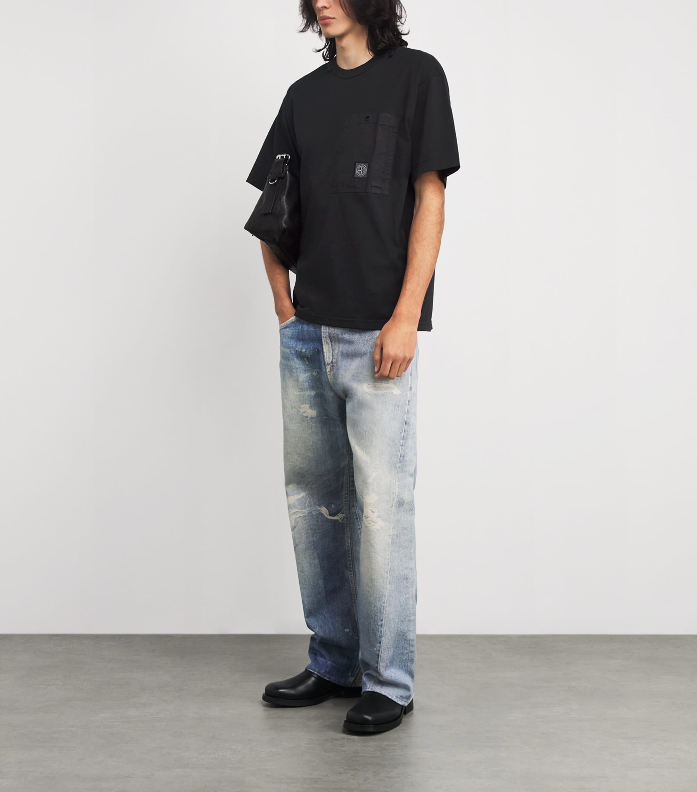 Cotton Logo-Pocket T-Shirt V0029 Image 2