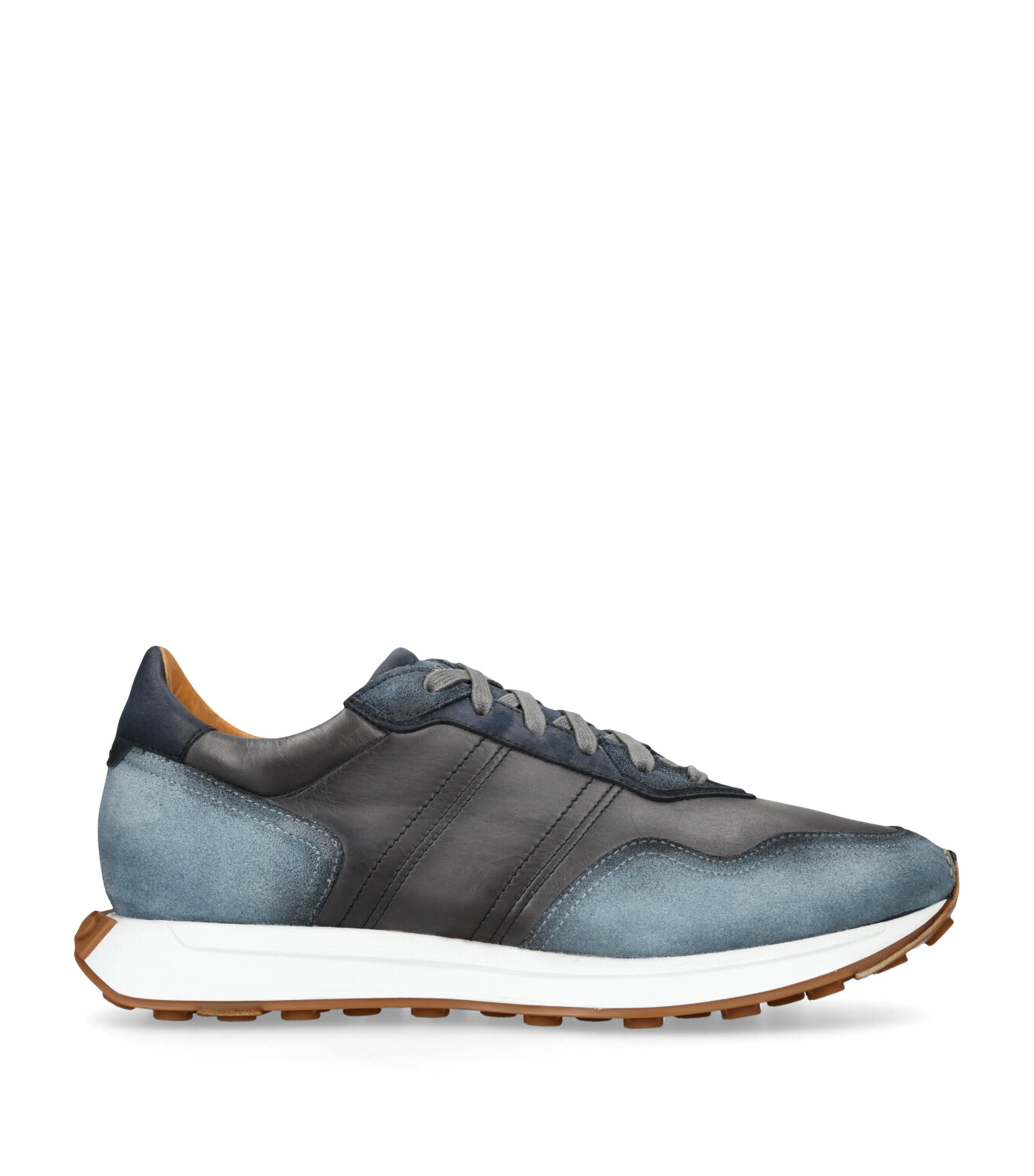Magnanni Leather Romero II Runner Sneakers Blue Other Image 1