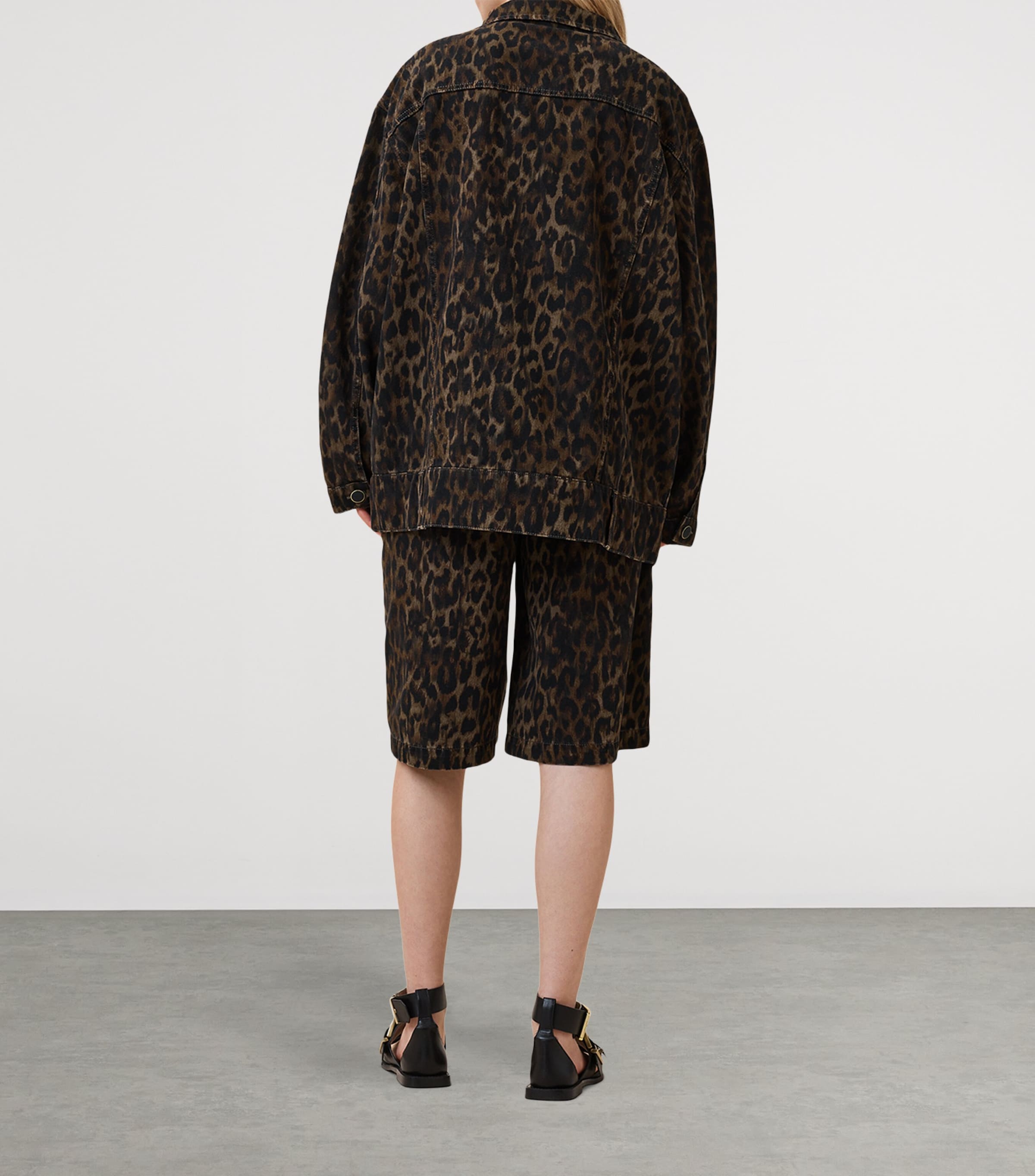 Leopard Print Louie Shorts LEPPO BROWN Image 8