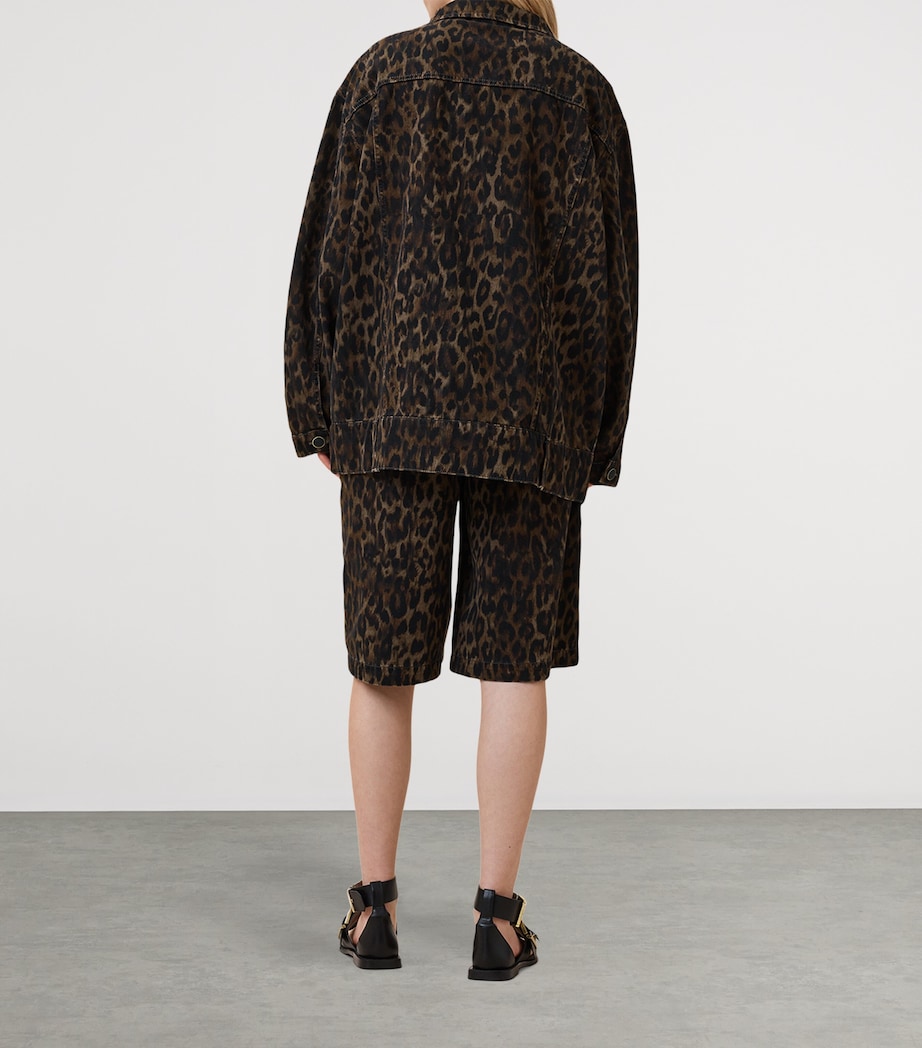 Leopard Print Louie Shorts LEPPO BROWN Image 8