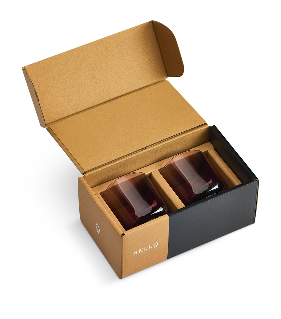 FELLOW Pirch Cappuccino Glasses (Set of 2) Garnet Image 1