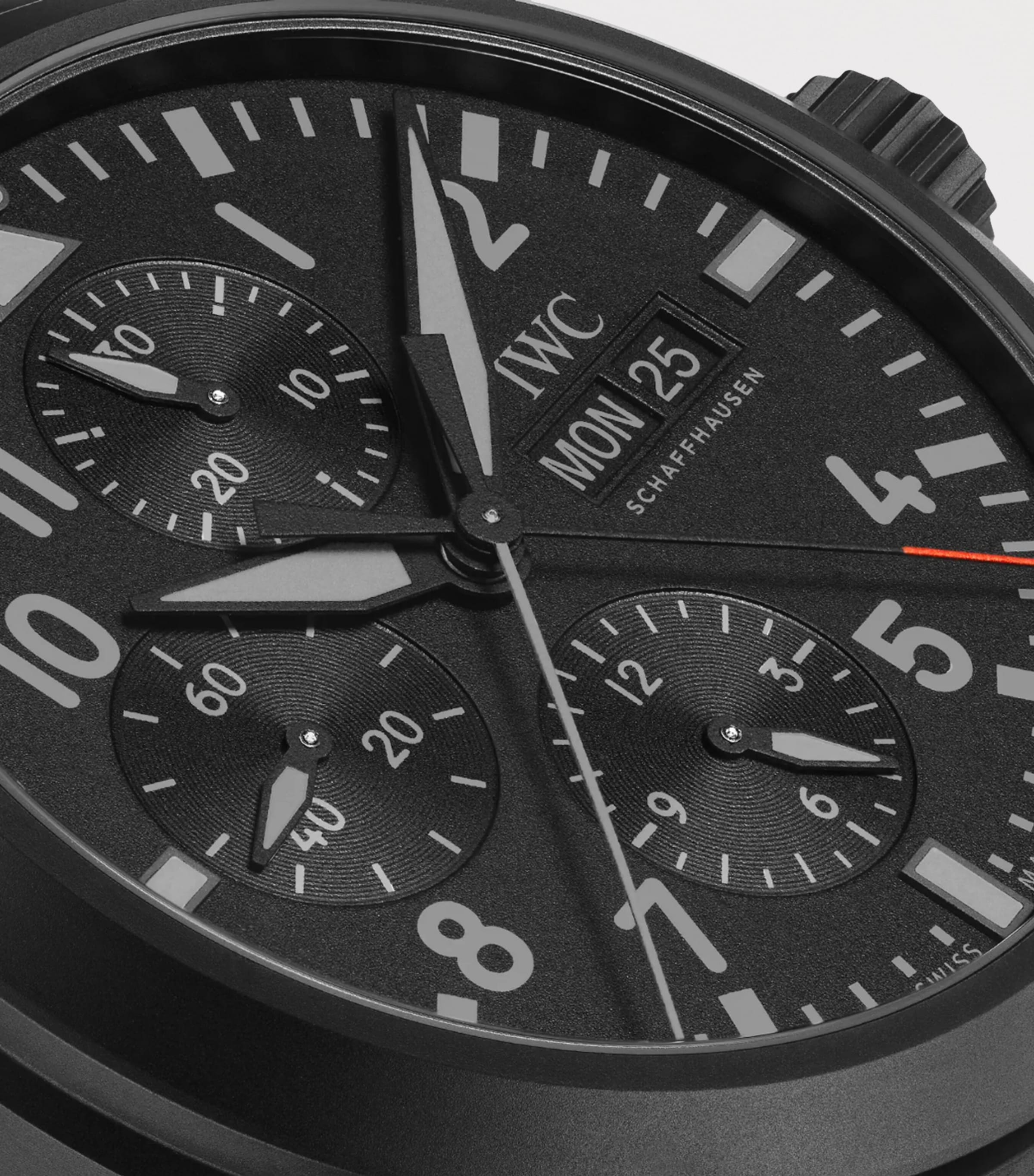 x Top Gun Ceratanium Double Chronograph Pilot’s Watch BLACK Image 7