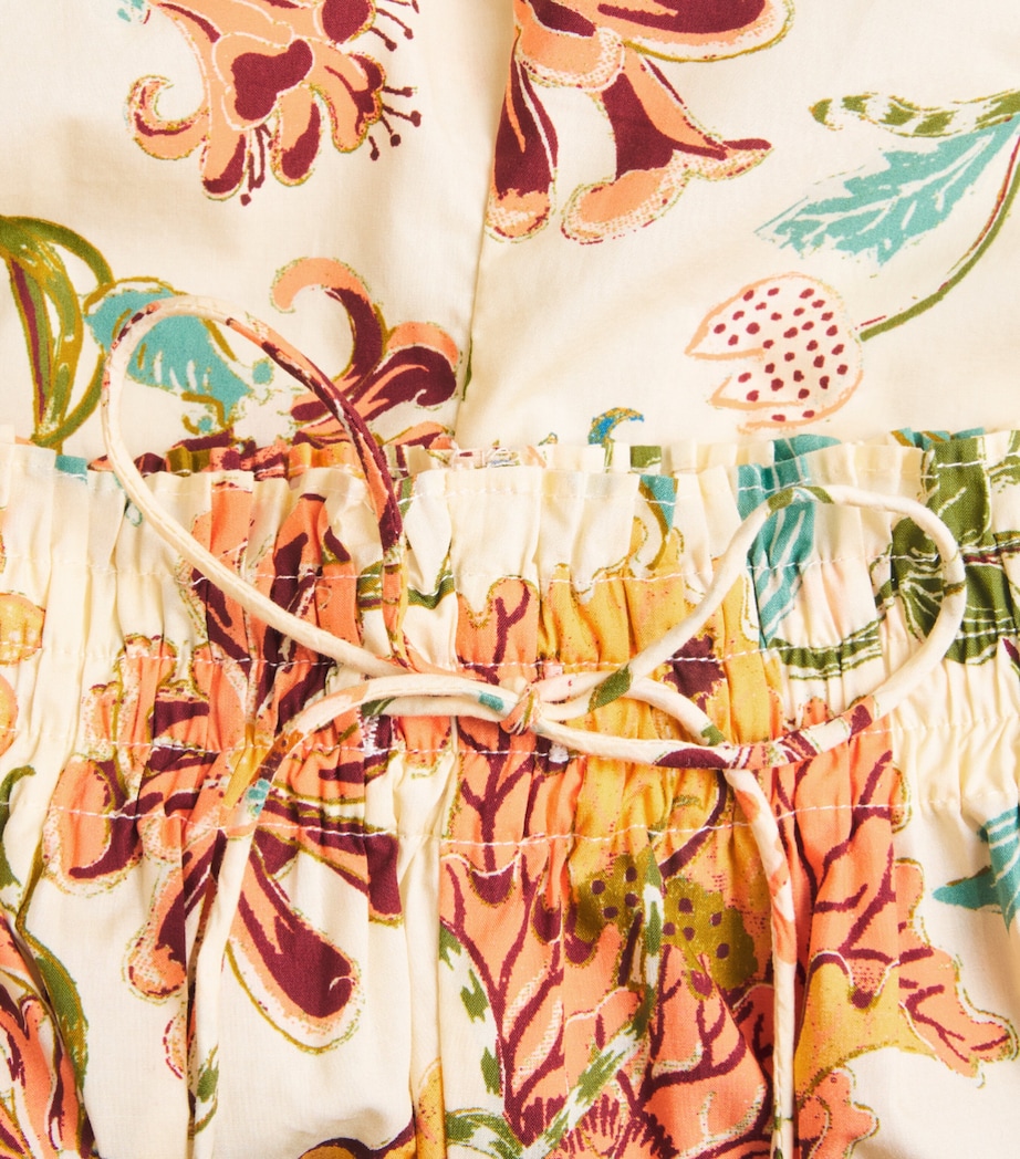Ulla Johnson Womens Cotton Marnie Floral Paper Bag Shorts Abalone Image 6
