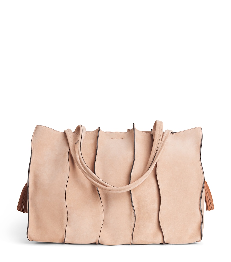 Ulla Johnson Large Suede Adria Tote Bag Sienna Image 1