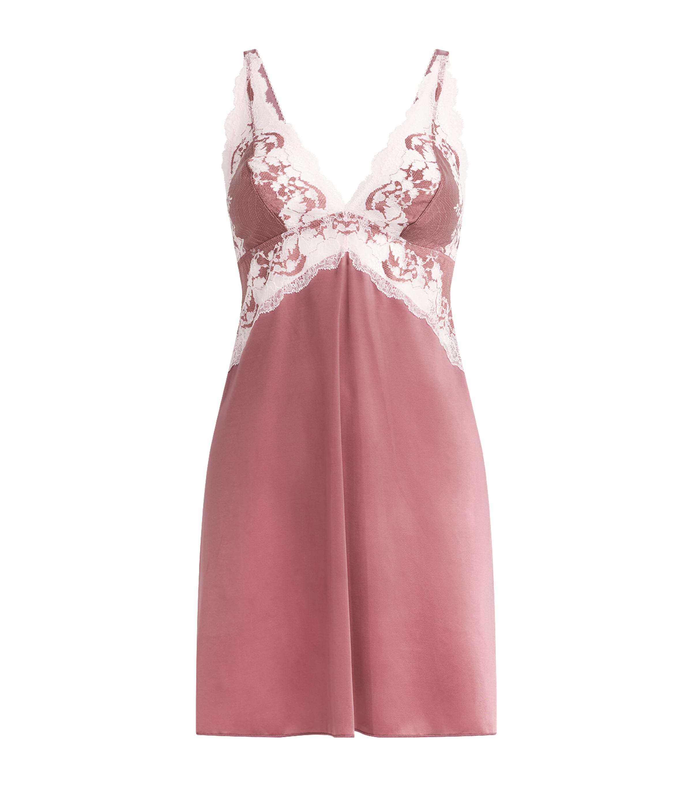 Wacoal Womens Modern Affair Chemise Brwn/crdl Pnk Image 1