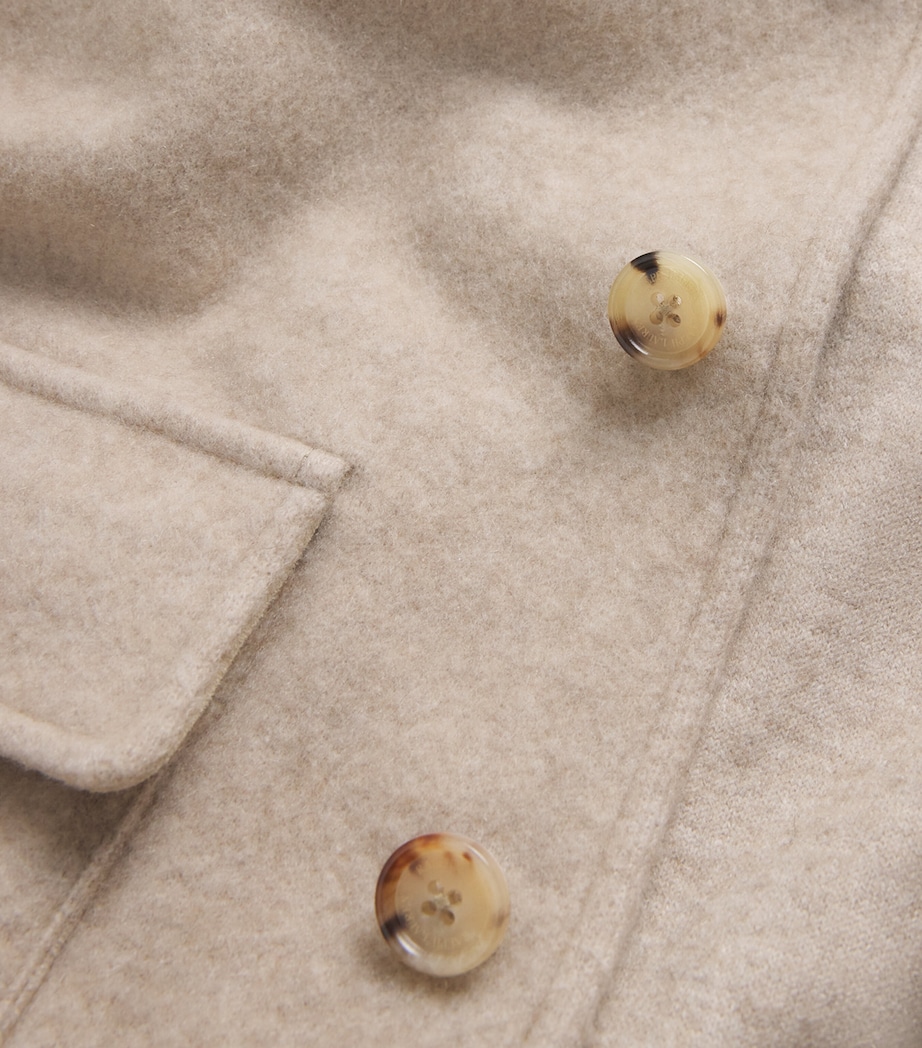 Cashmere Fleece Collared Jacket TRUFFLE MELANGE Image 5