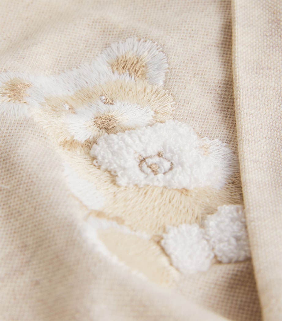 Patachou Cotton Embroidered All-In-One (1-24 Months) Beige Image 3