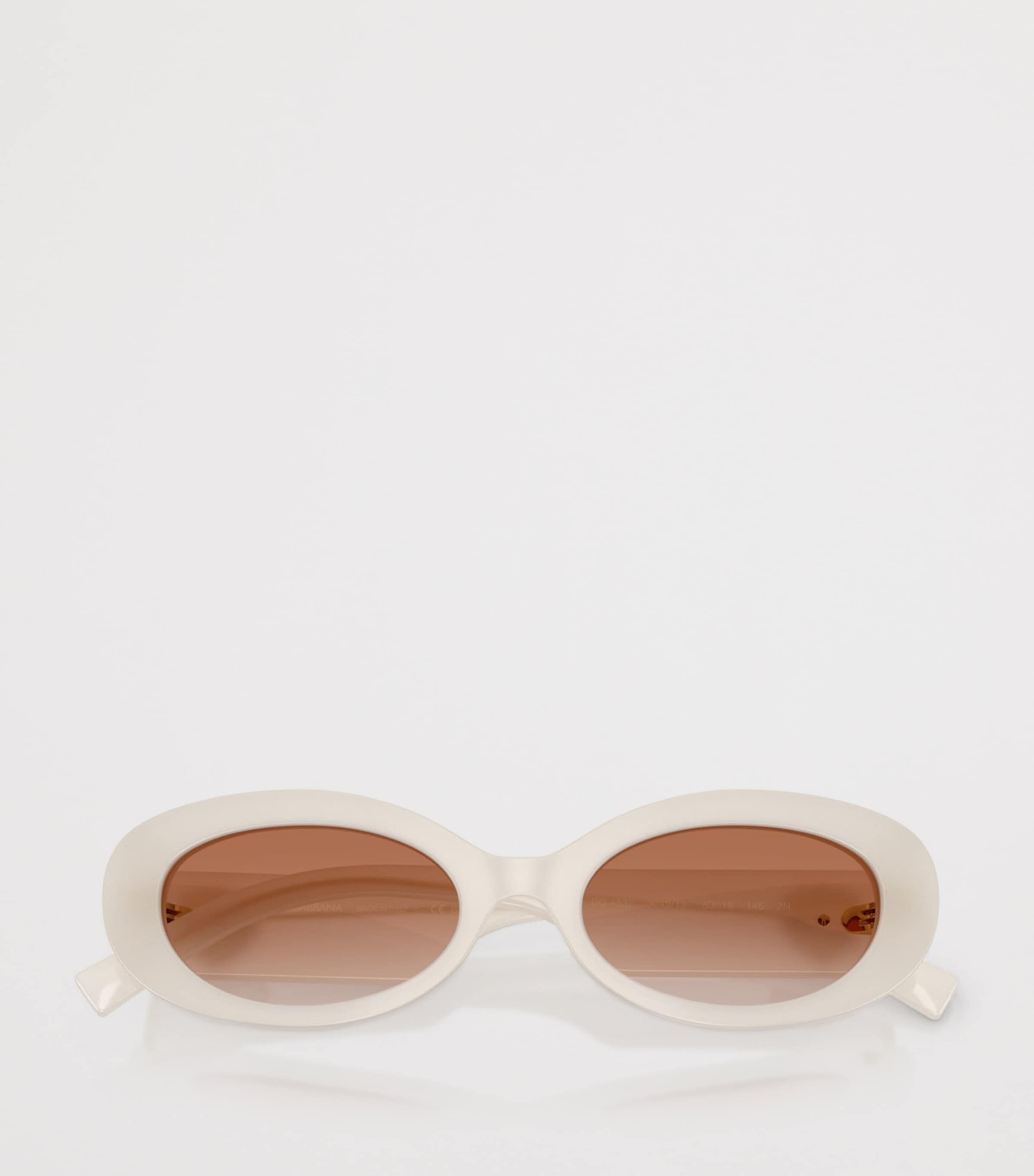 Dolce&Gabbana Oval Sunglasses White Image 5