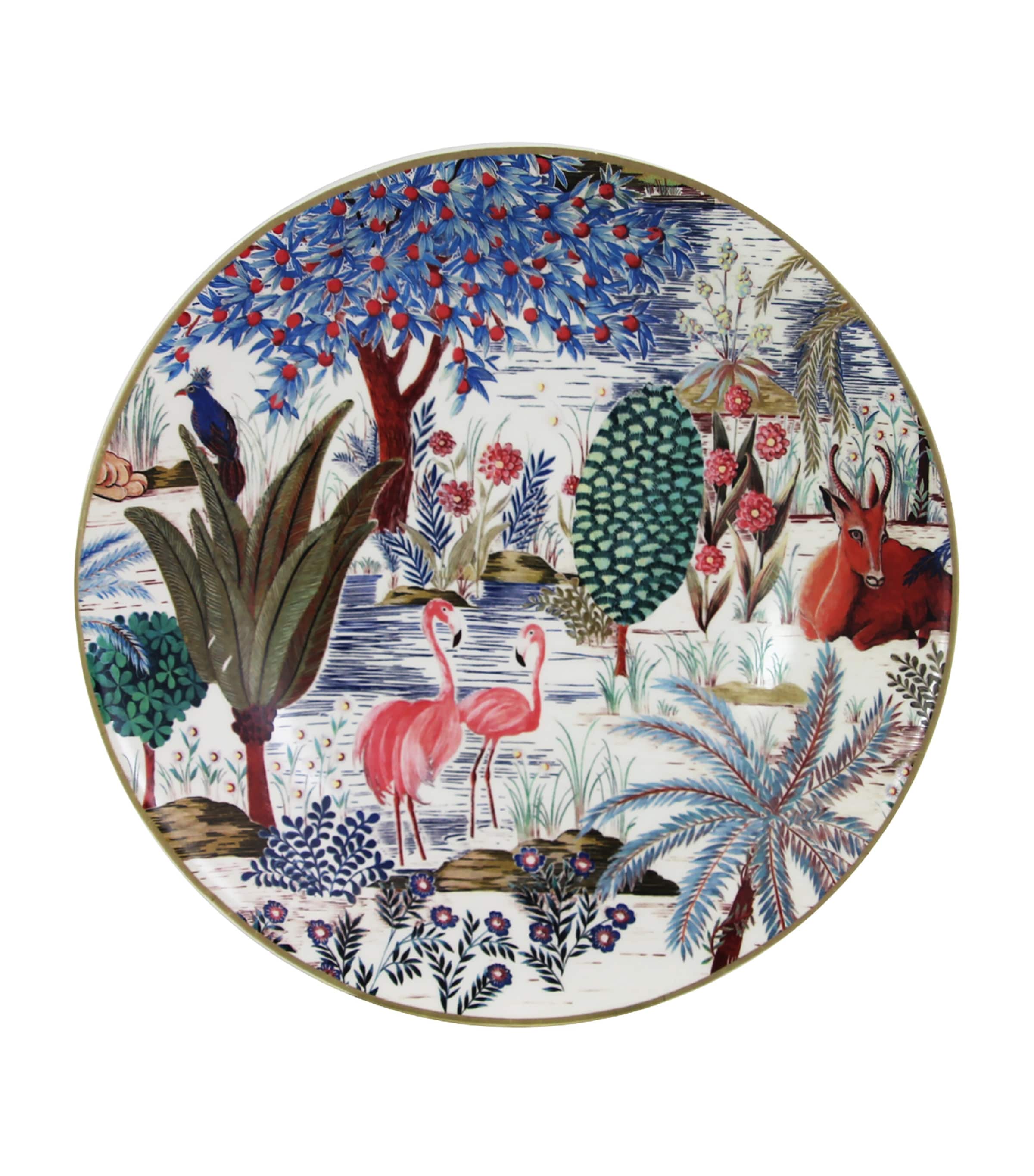 Gien Set Of 4 Jardin Du Palais Soup Plates