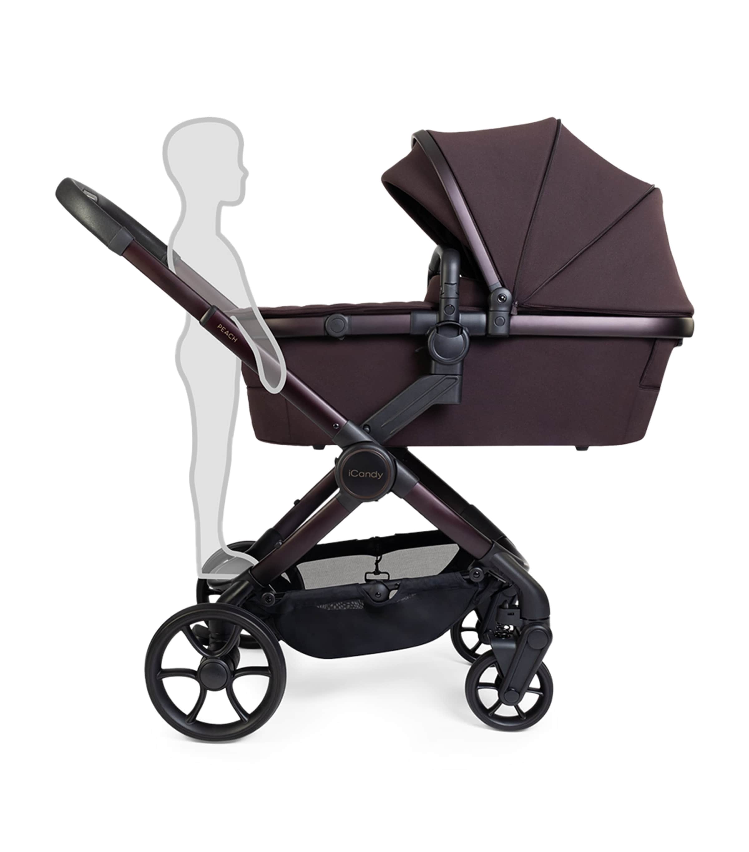 iCandy Peach 8 Pushchair and Carrycot Set Coffee Bean Image 2