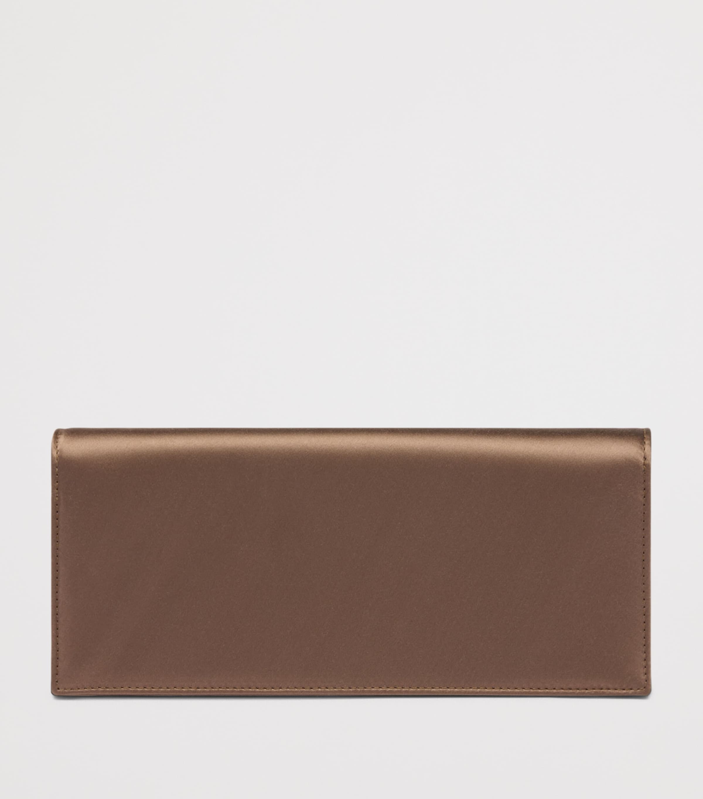 Malone Souliers Satin Vivien Clutch Bag Taupe Image 4