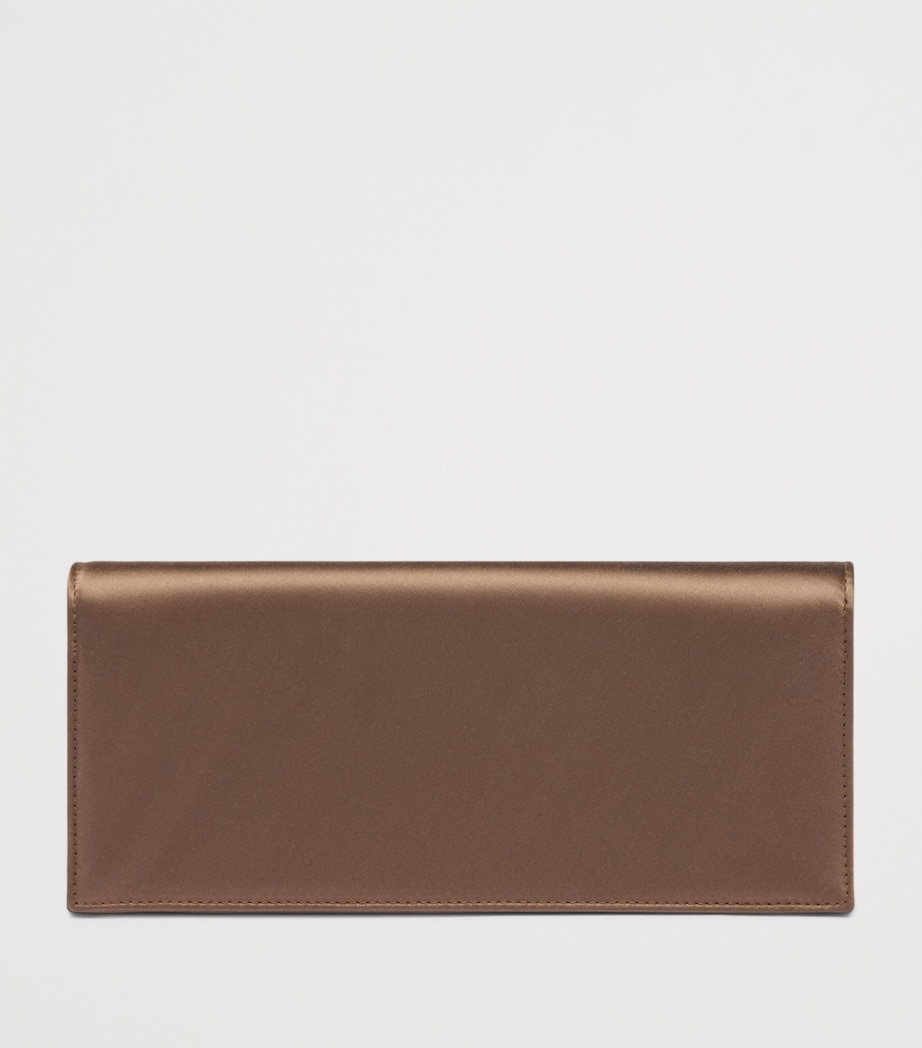 Malone Souliers Satin Vivien Clutch Bag Taupe Image 4