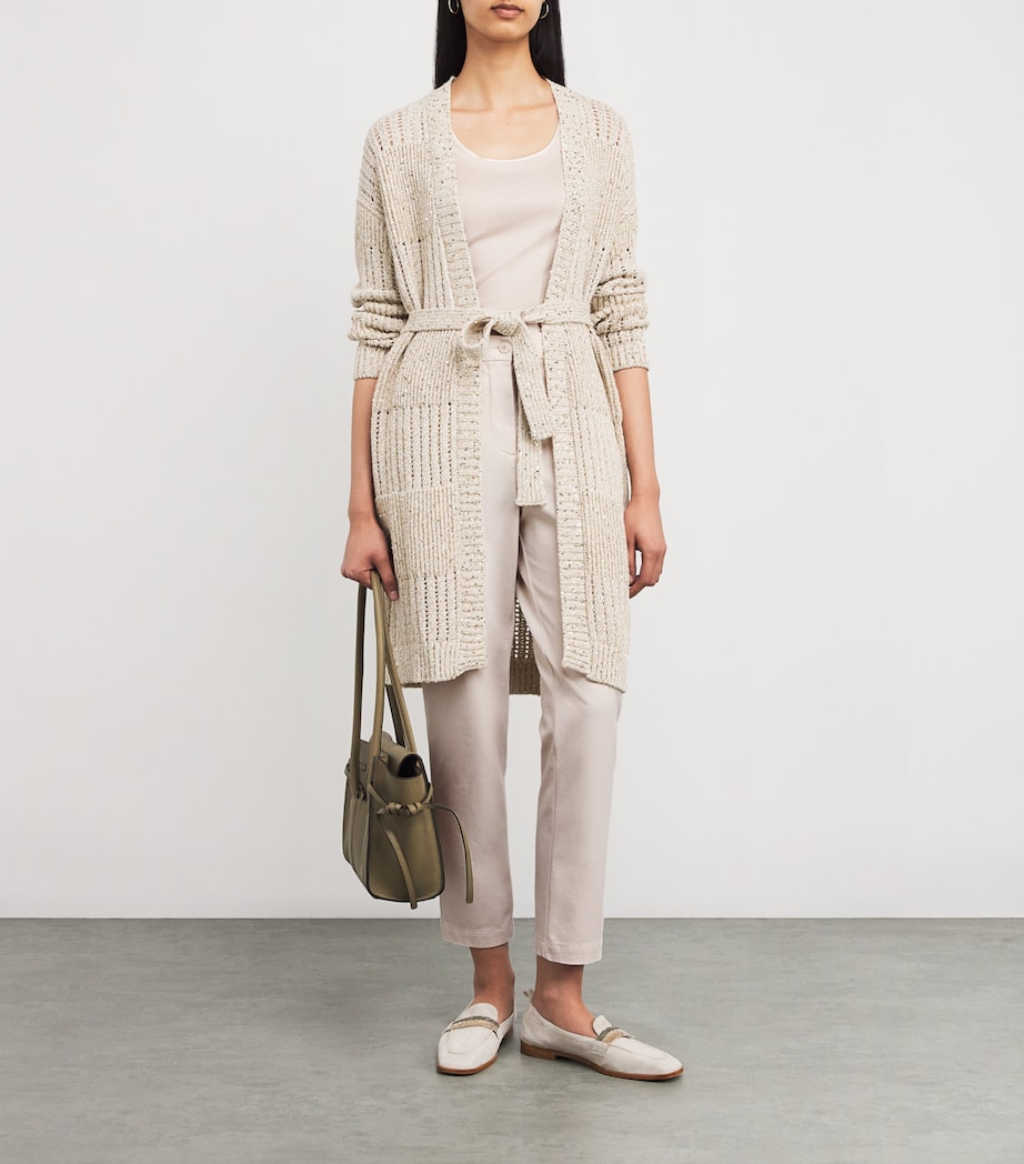 Cotton Tank Top SABBIA E BIANCO Image 2