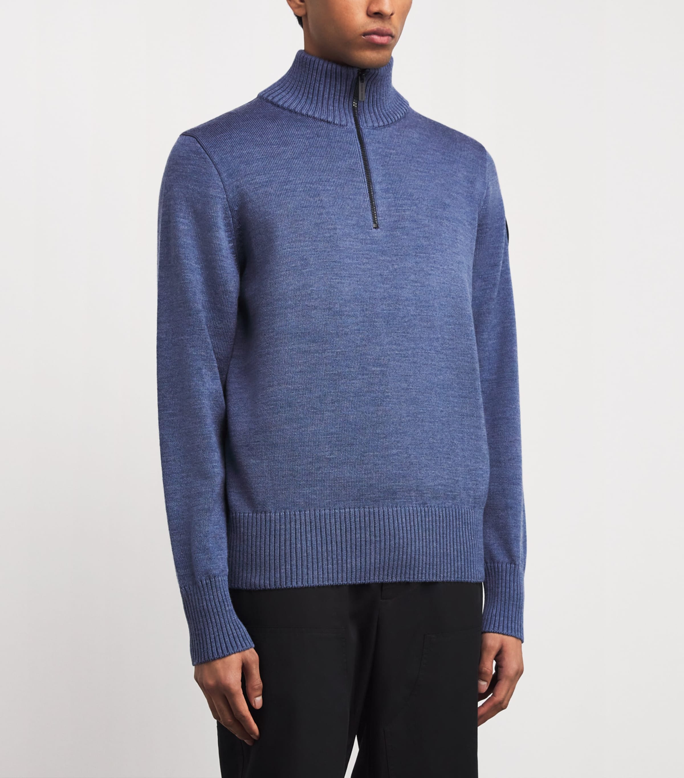 Rosseau Quarter-Zip Sweater OZONE BLUE HTHR 9300 Image 3