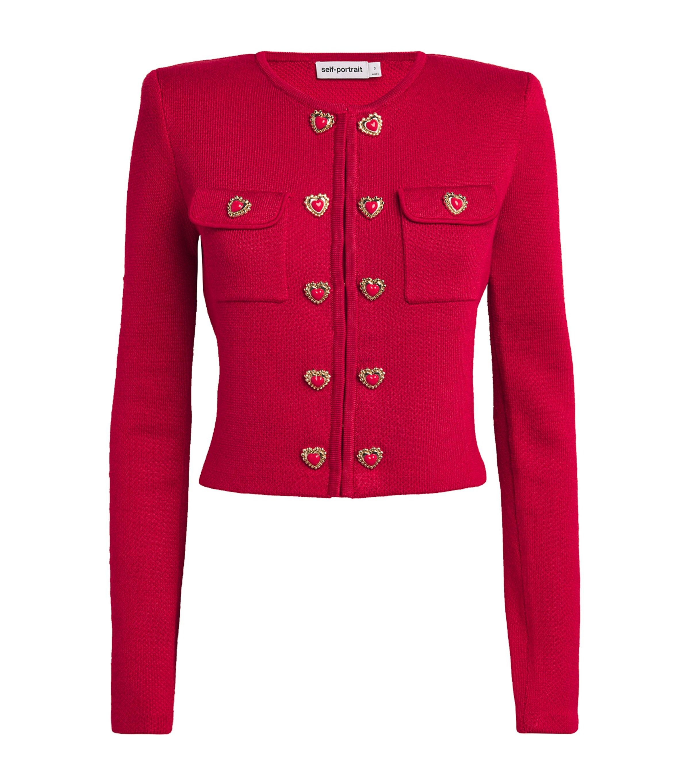 Chanel red cardigan best sale