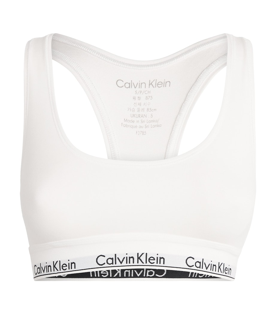 Logo Bralette 100 WHITE Image 1