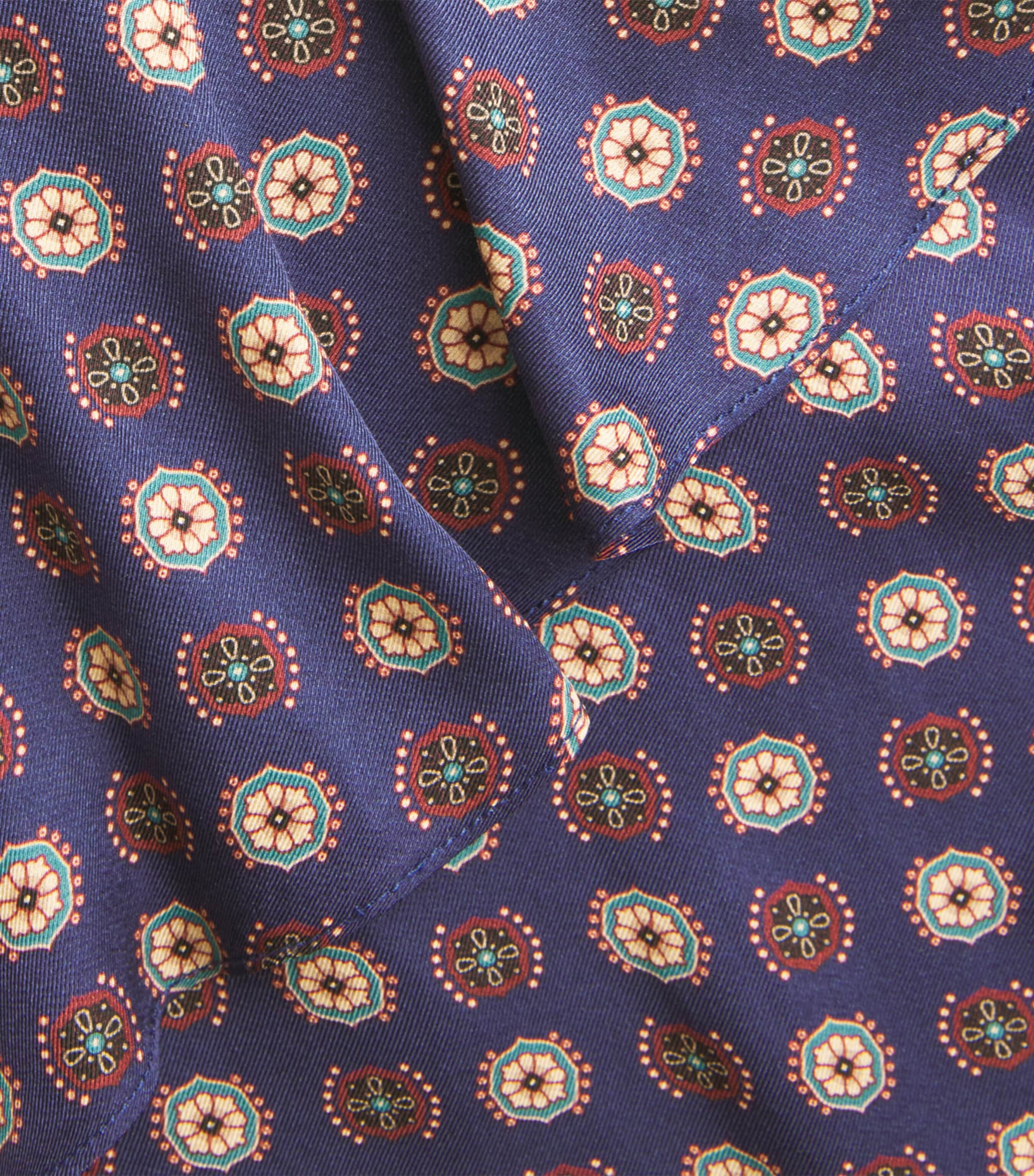 Claudie Pierlot Womens Tiered Midi Skirt Navy Print Image 6