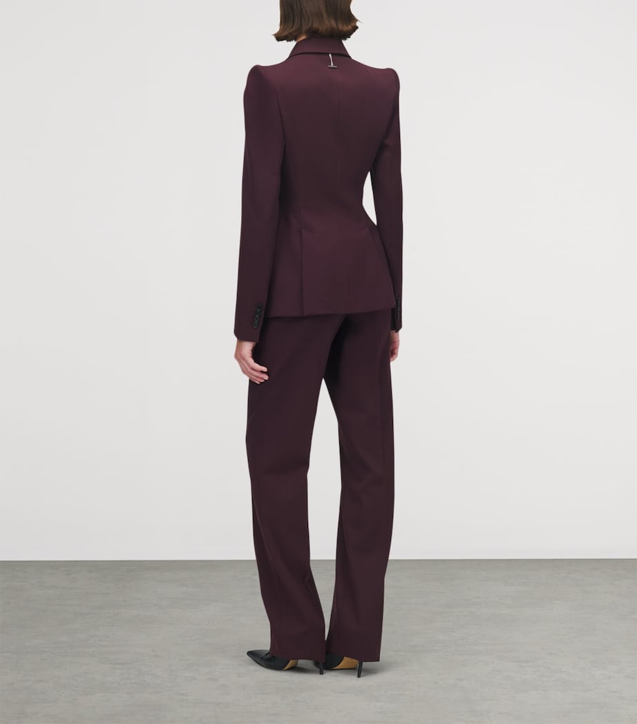 Wool Single-Breasted Blazer 5146 Image 4