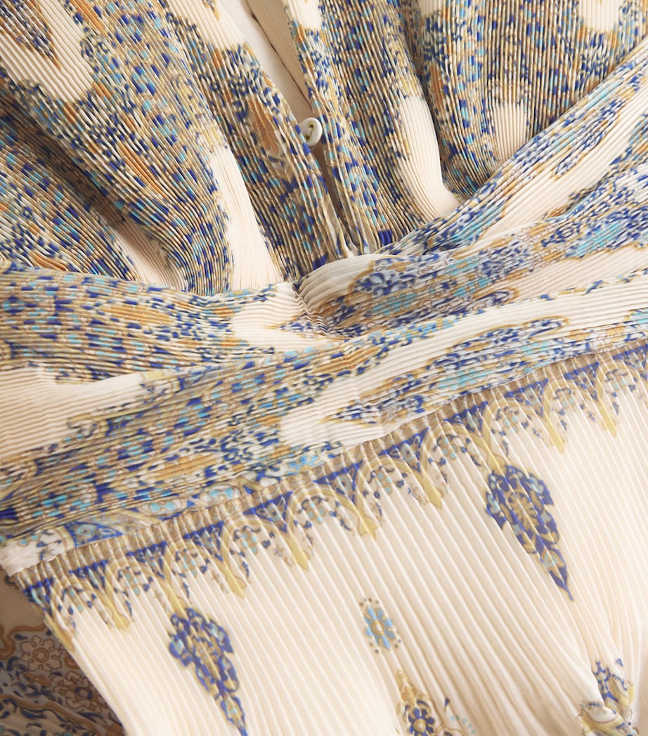 Zimmermann Womens Printed Mini Dress Blue Paisley Image 5